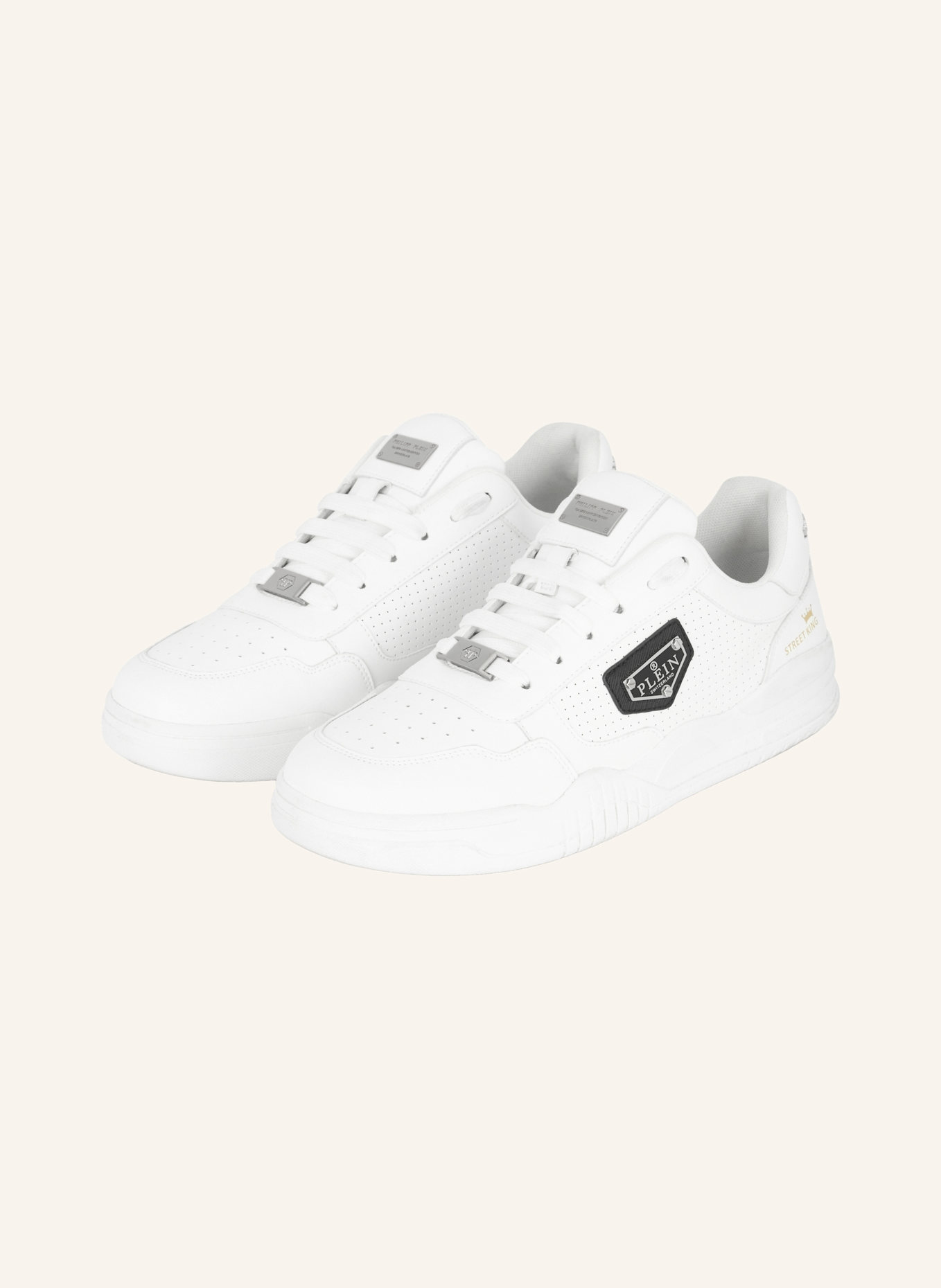 PHILIPP PLEIN Lo-Top Turnschuhe STREET: WEISS
