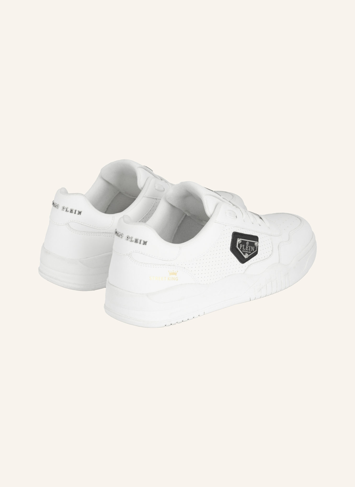 PHILIPP PLEIN Lo-Top Turnschuhe STREET: WEISS