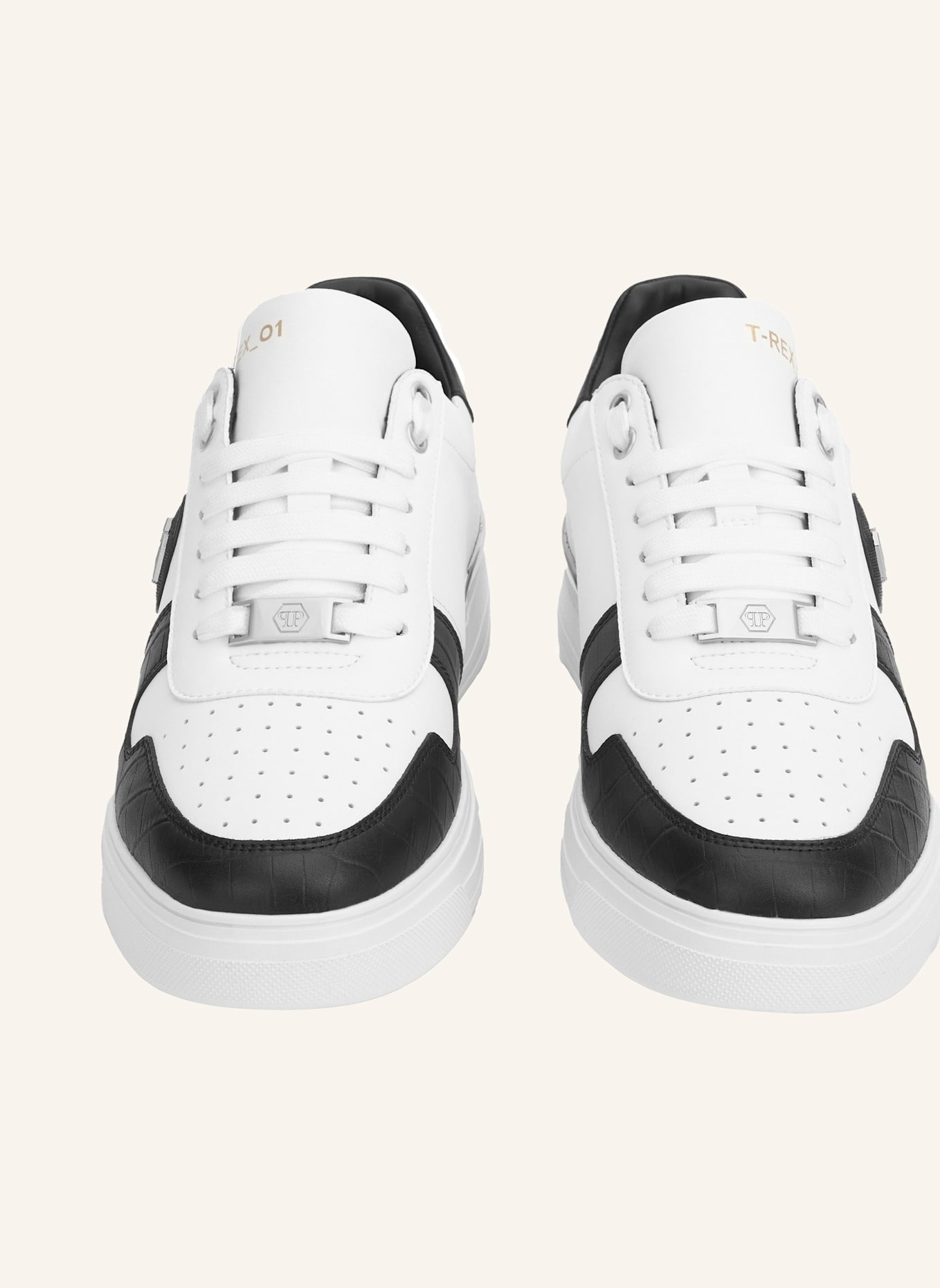 PHILIPP PLEIN Lo-Top Turnschuhe: WEISS