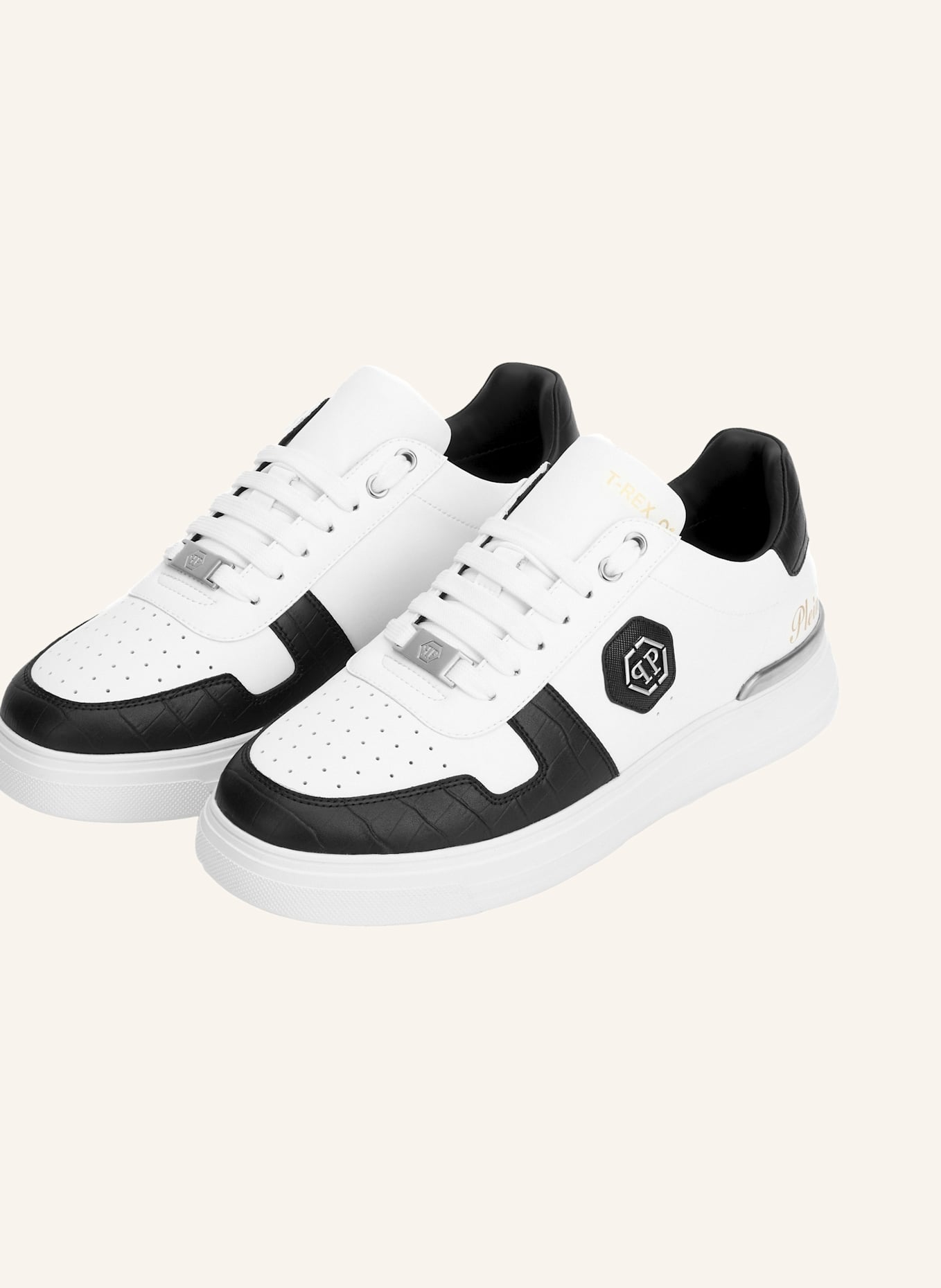 PHILIPP PLEIN Lo-Top Turnschuhe: WEISS