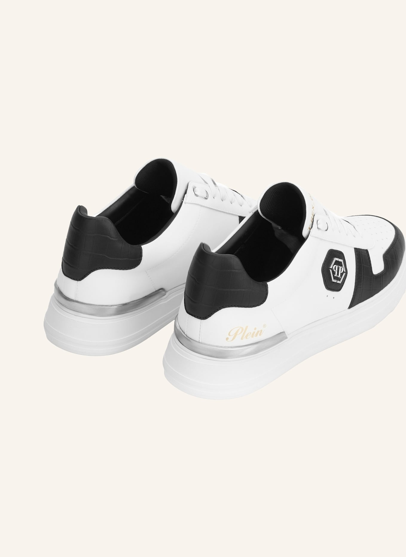 PHILIPP PLEIN Lo-Top Turnschuhe: WEISS