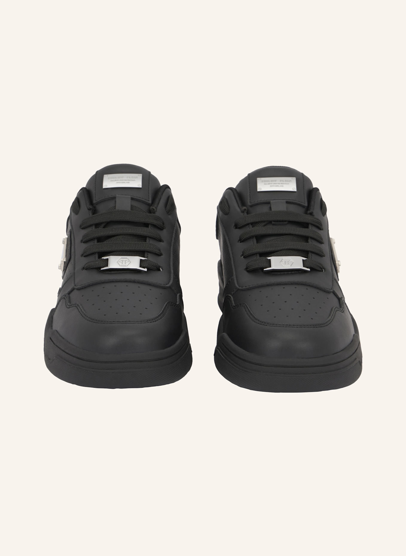 PHILIPP PLEIN Lo-Top Turnschuhe STREET: SCHWARZ