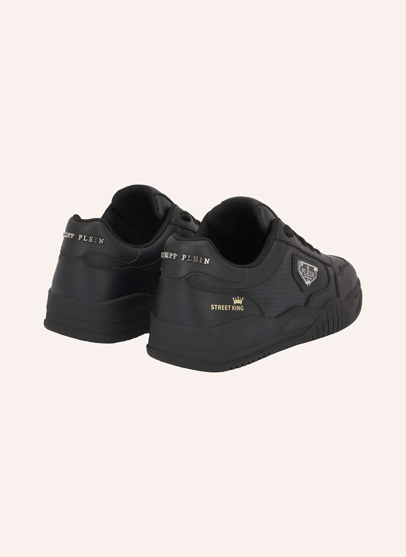 PHILIPP PLEIN Lo-Top Turnschuhe STREET: SCHWARZ