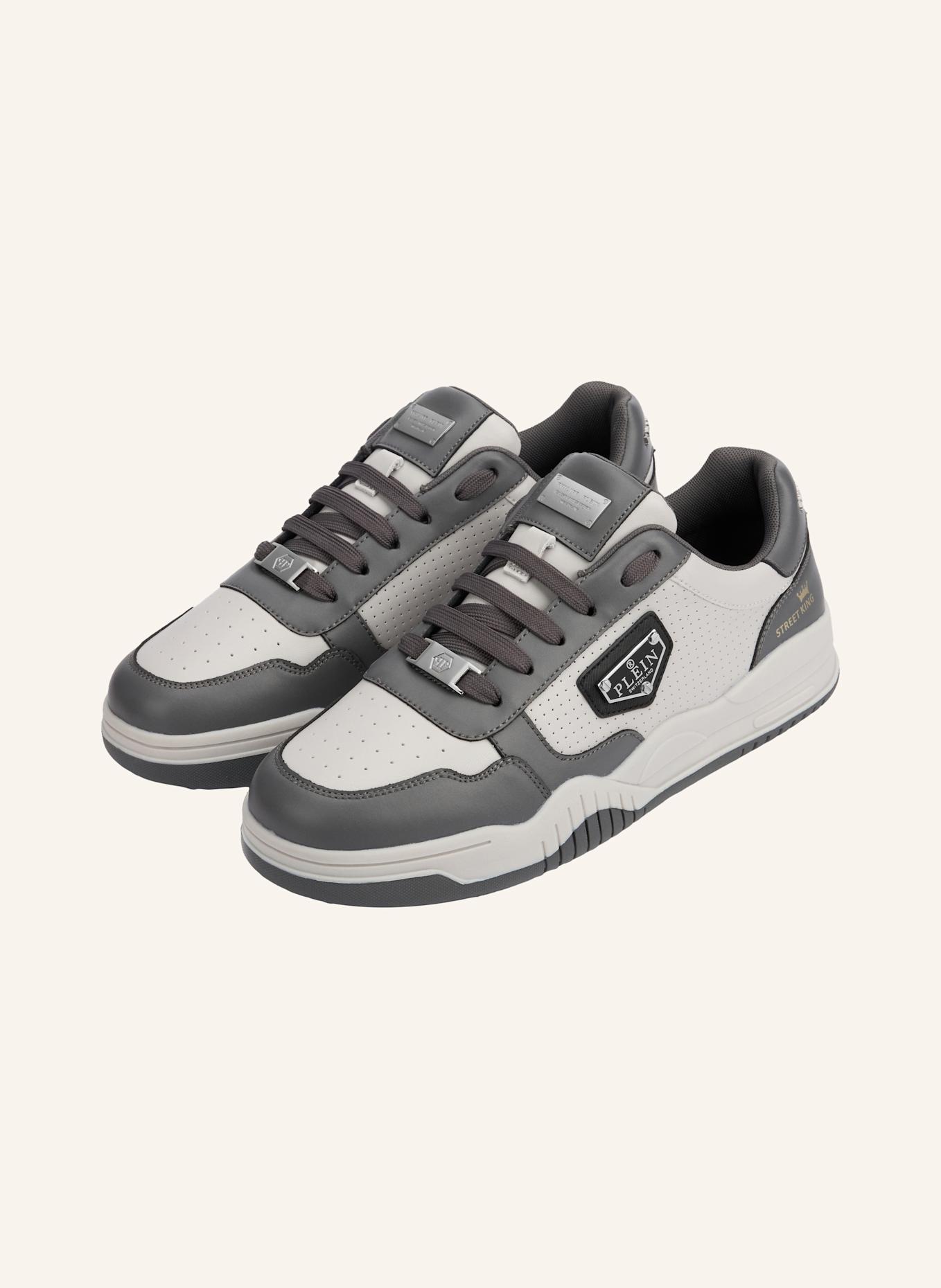 PHILIPP PLEIN Lo-Top Turnschuhe STREET: GRAU/ DUNKELGRAU