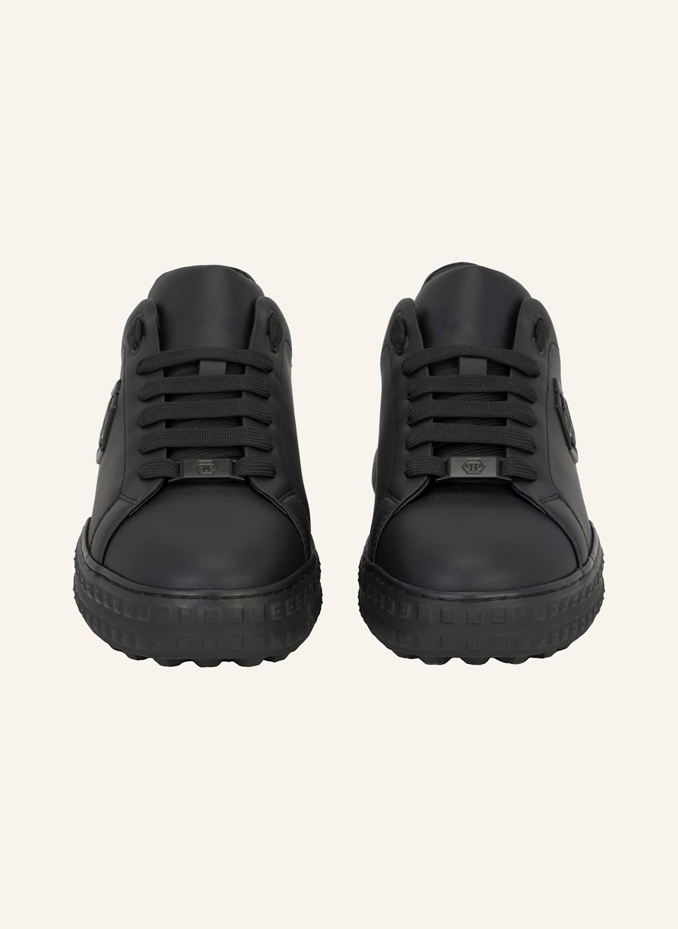 PHILIPP PLEIN Lo-Top Turnschuhe HEXAGON: SCHWARZ