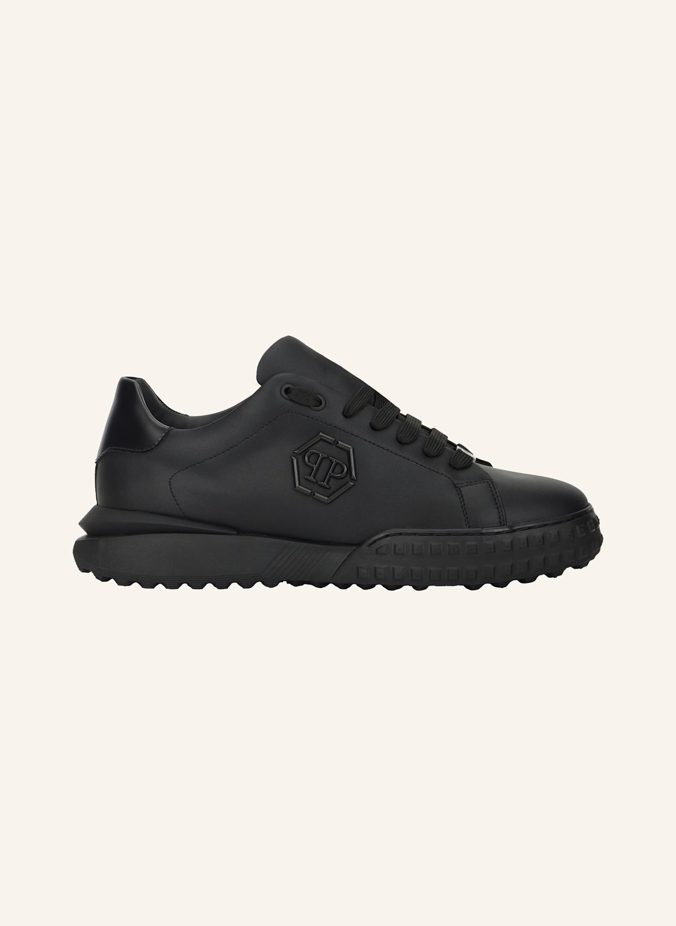 PHILIPP PLEIN Lo-Top Turnschuhe HEXAGON: SCHWARZ