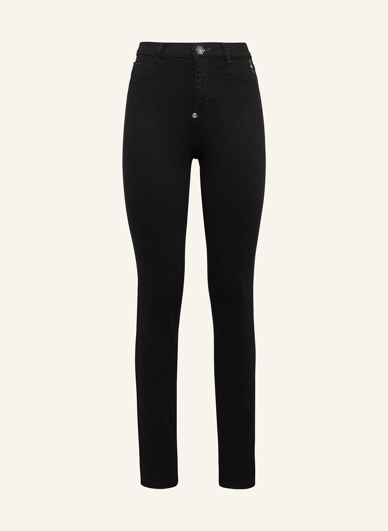 PHILIPP PLEIN Jeggings: SCHWARZ