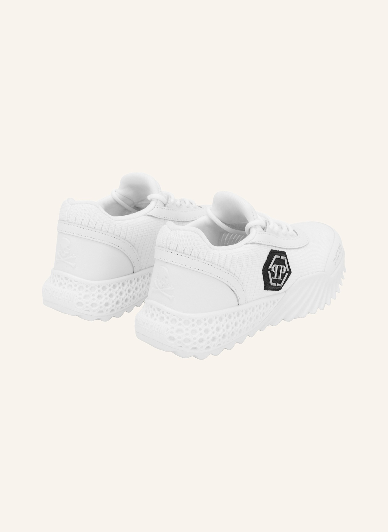 PHILIPP PLEIN Runner Sneaker HEXAGON: WEISS