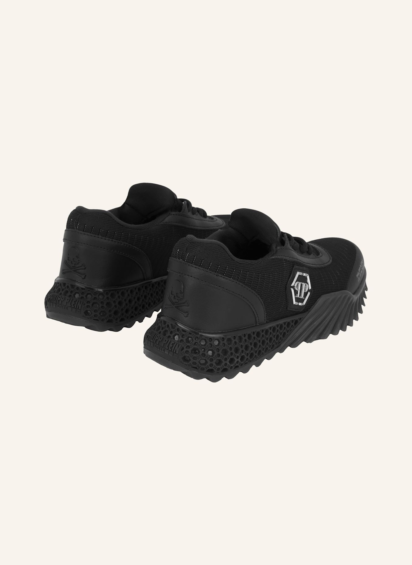 PHILIPP PLEIN Runner Sneaker HEXAGON: SCHWARZ