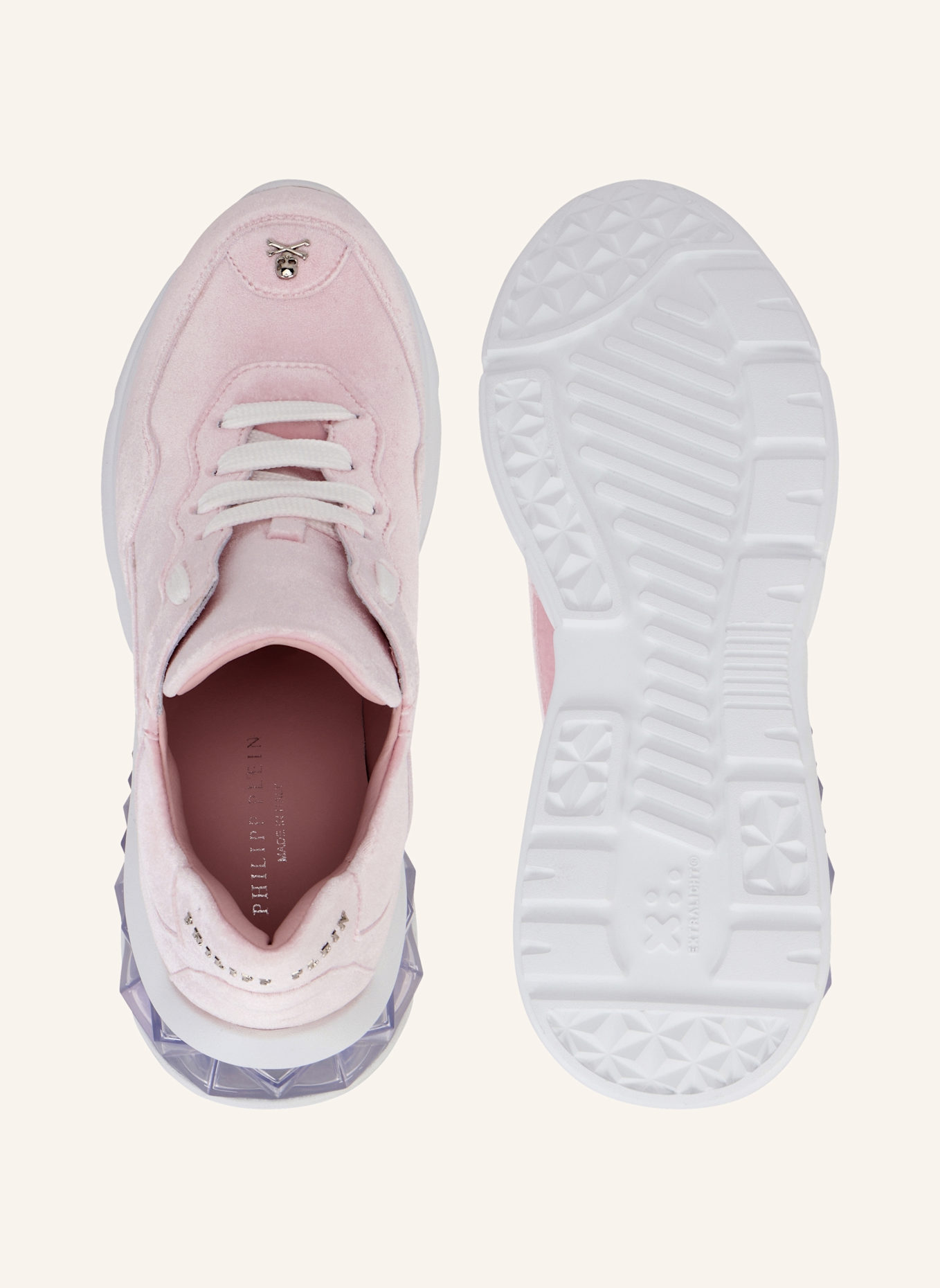 PHILIPP PLEIN Runner Sneaker: ROSA