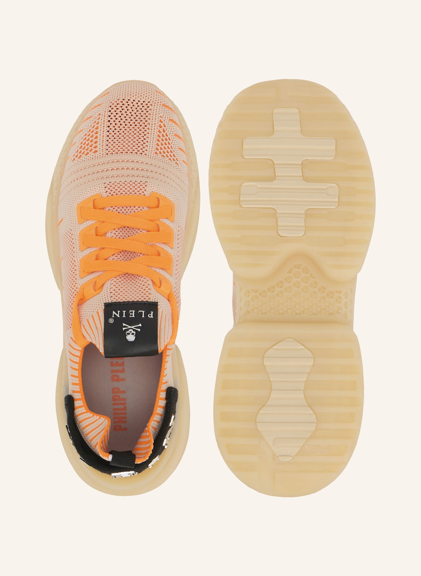 PHILIPP PLEIN Runner Sneaker ICONIC PLEIN: BEIGE