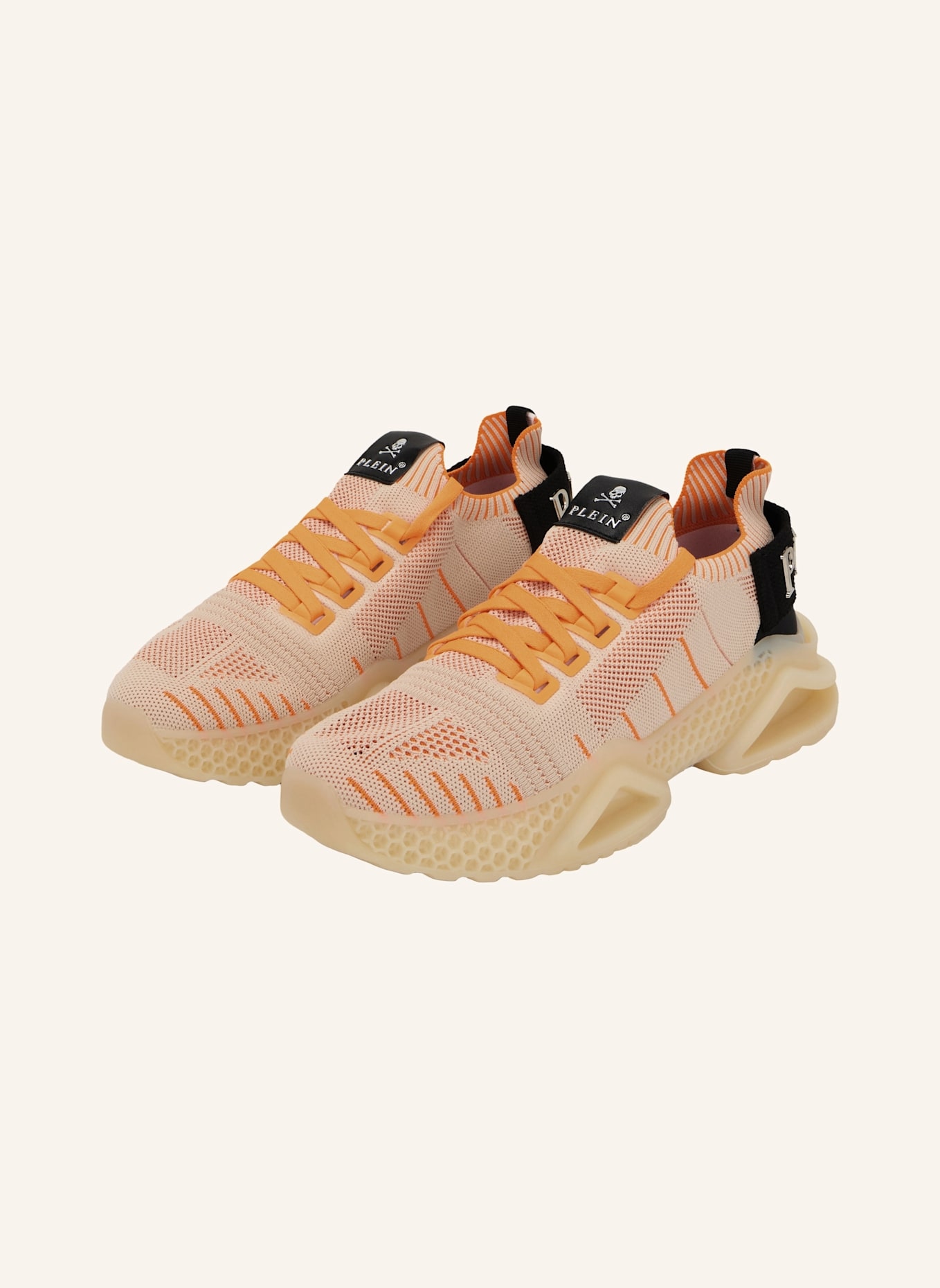 PHILIPP PLEIN Runner Sneaker ICONIC PLEIN: BEIGE