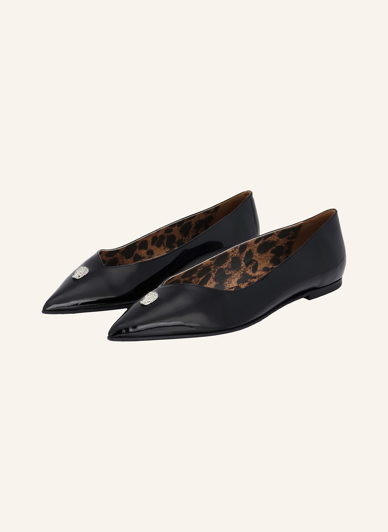 PHILIPP PLEIN Ballerinas SKULL: SCHWARZ