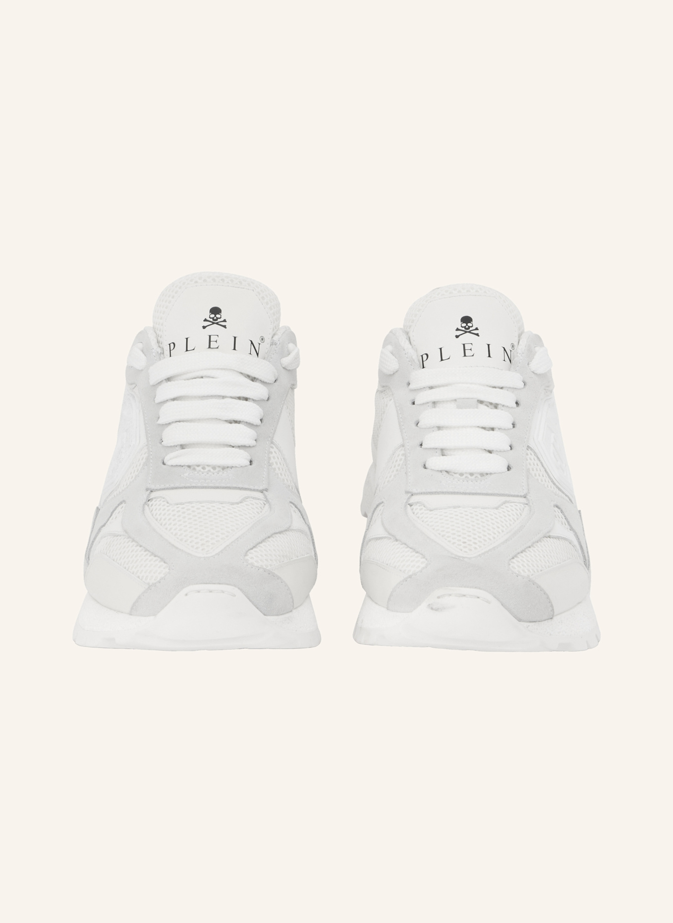 PHILIPP PLEIN Lo-Top Turnschuhe TITAN: WEISS