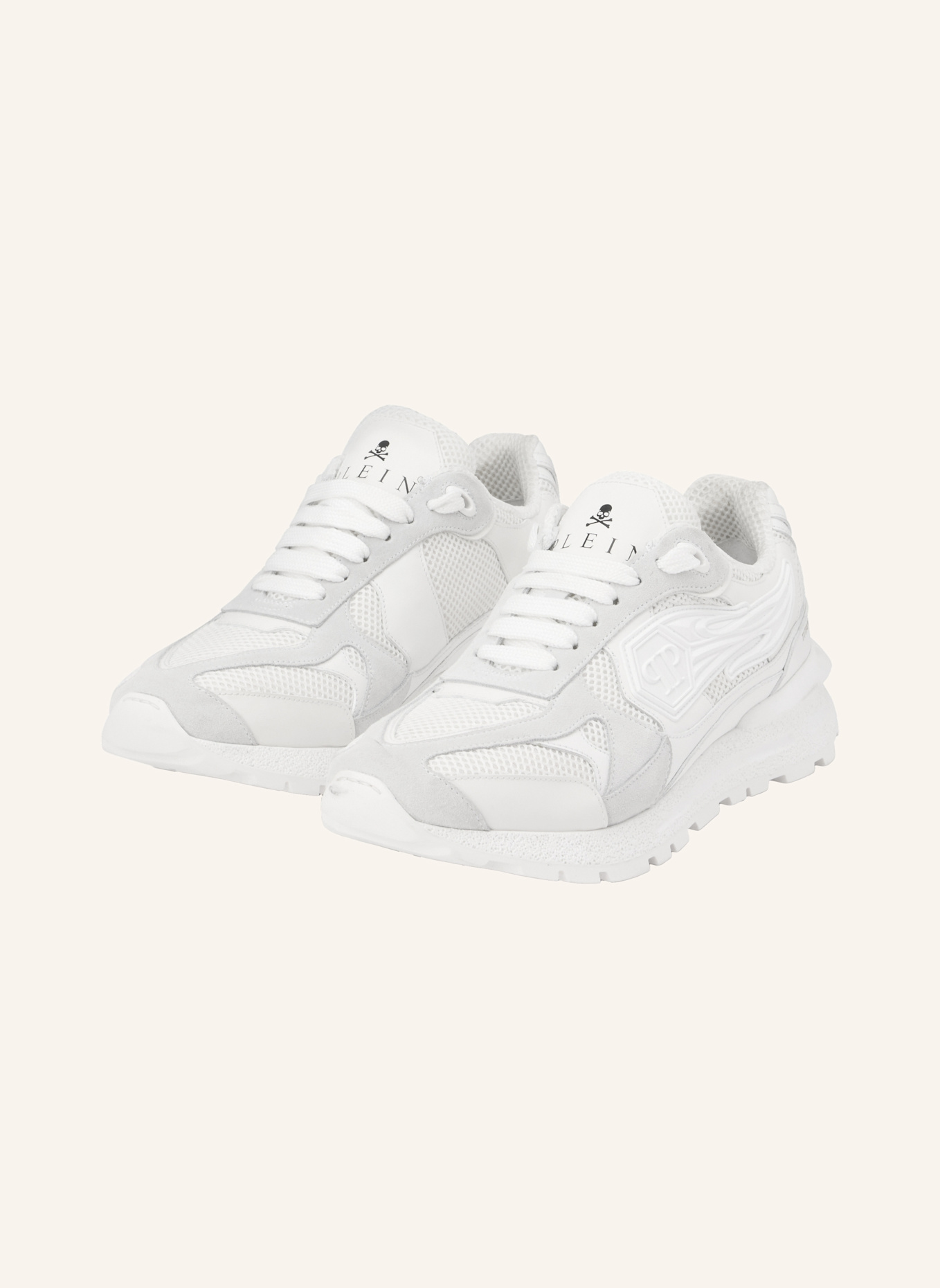 PHILIPP PLEIN Lo-Top Turnschuhe TITAN: WEISS