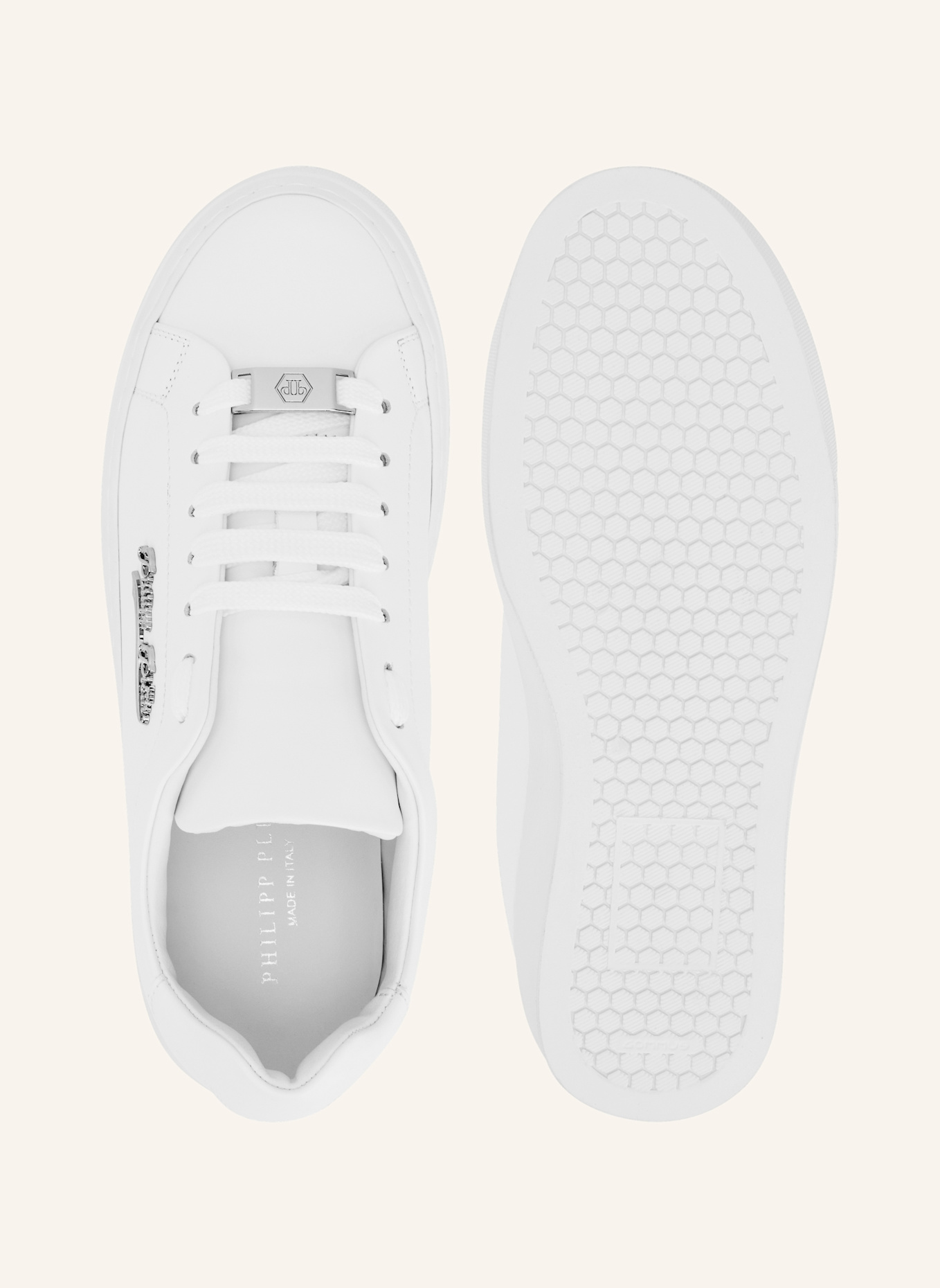 PHILIPP PLEIN Sneaker SIGNATURE: WEISS