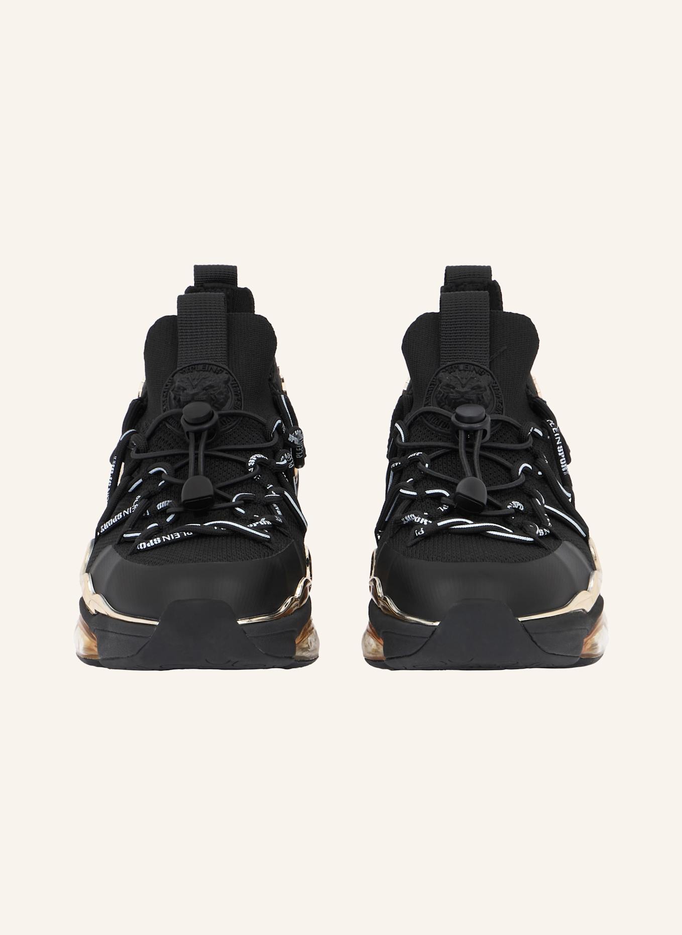 PLEIN SPORT Lo-Top Turnschuhe THUNDER: SCHWARZ