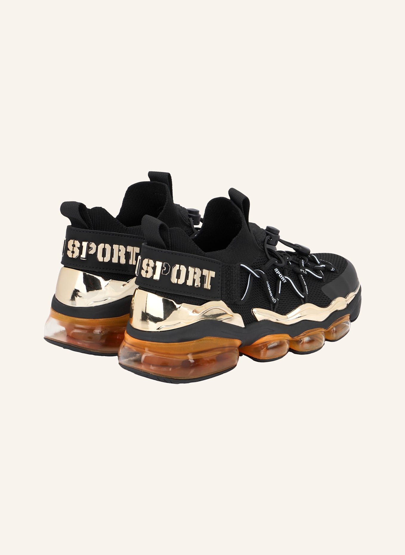 PLEIN SPORT Lo-Top Turnschuhe THUNDER: SCHWARZ