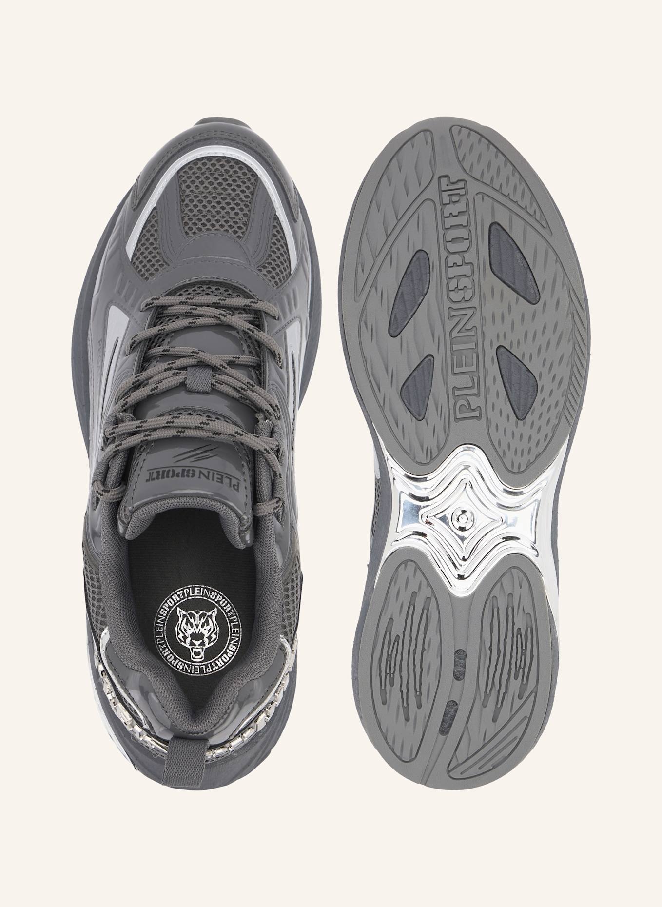 PLEIN SPORT Lo-Top Turnschuhe: DUNKELGRAU
