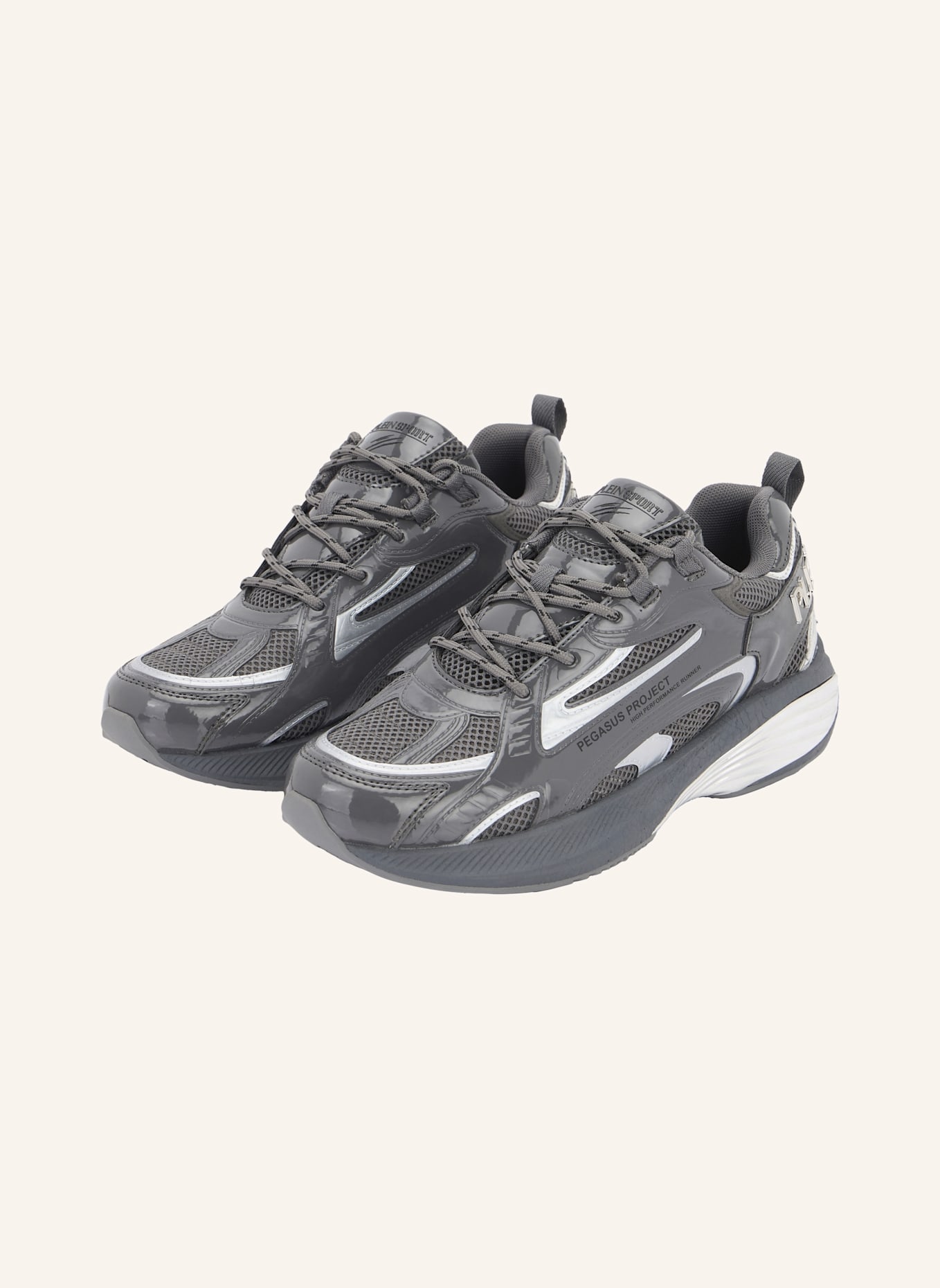 PLEIN SPORT Lo-Top Turnschuhe: DUNKELGRAU