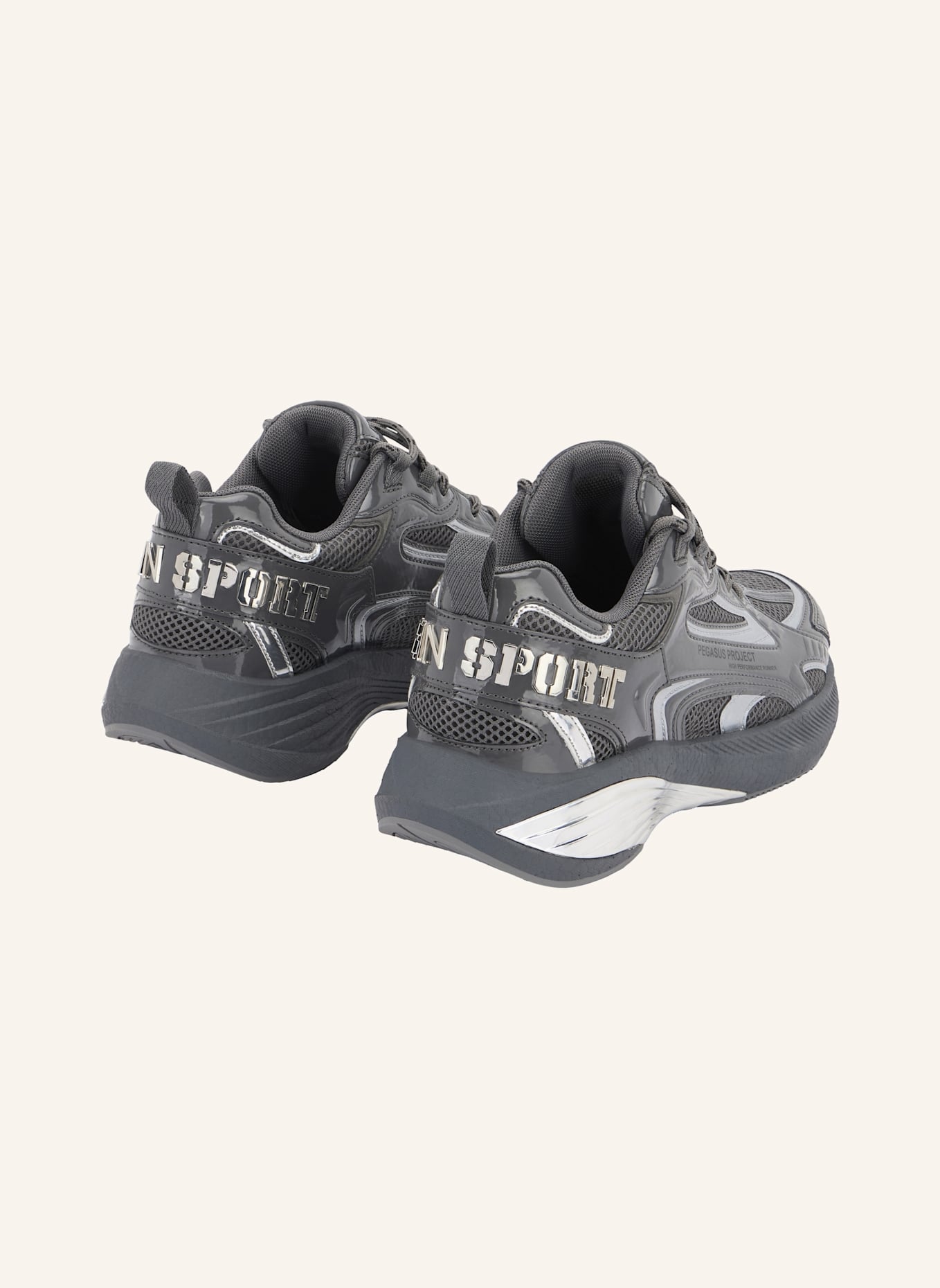 PLEIN SPORT Lo-Top Turnschuhe: DUNKELGRAU