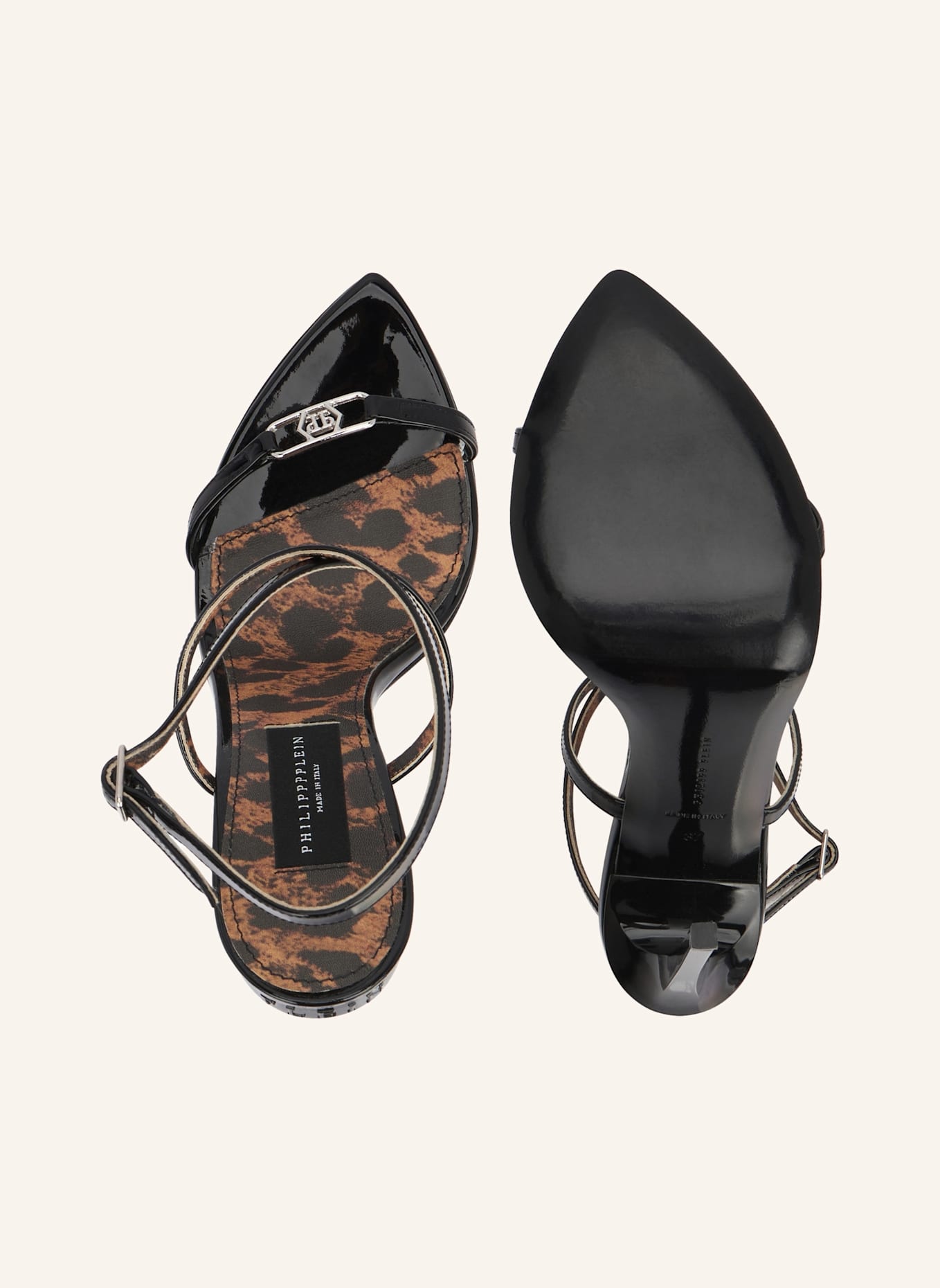 PHILIPP PLEIN Sandaletten: SCHWARZ