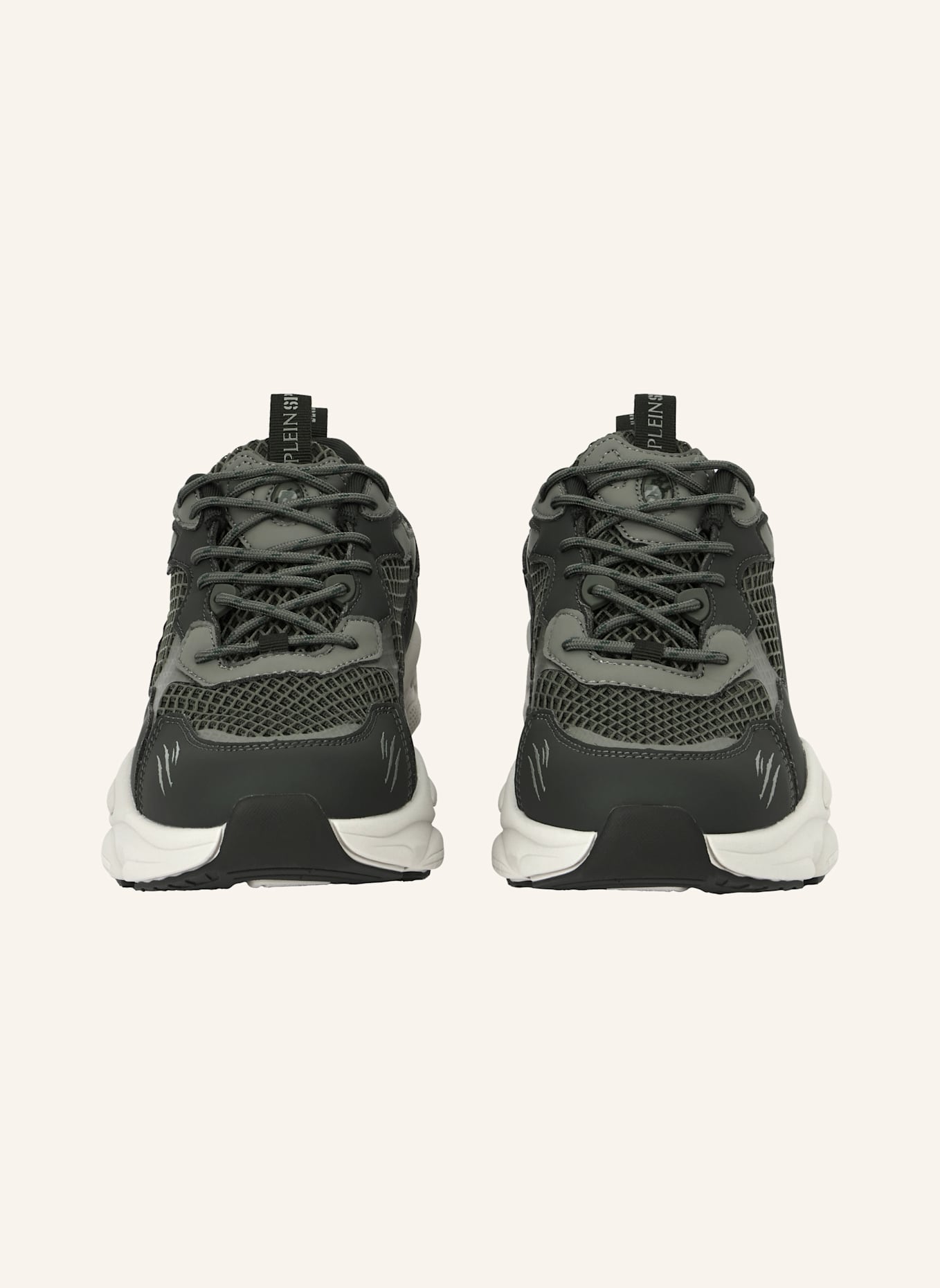 PLEIN SPORT Runner Sneaker TRACK KING: DUNKELGRÜN
