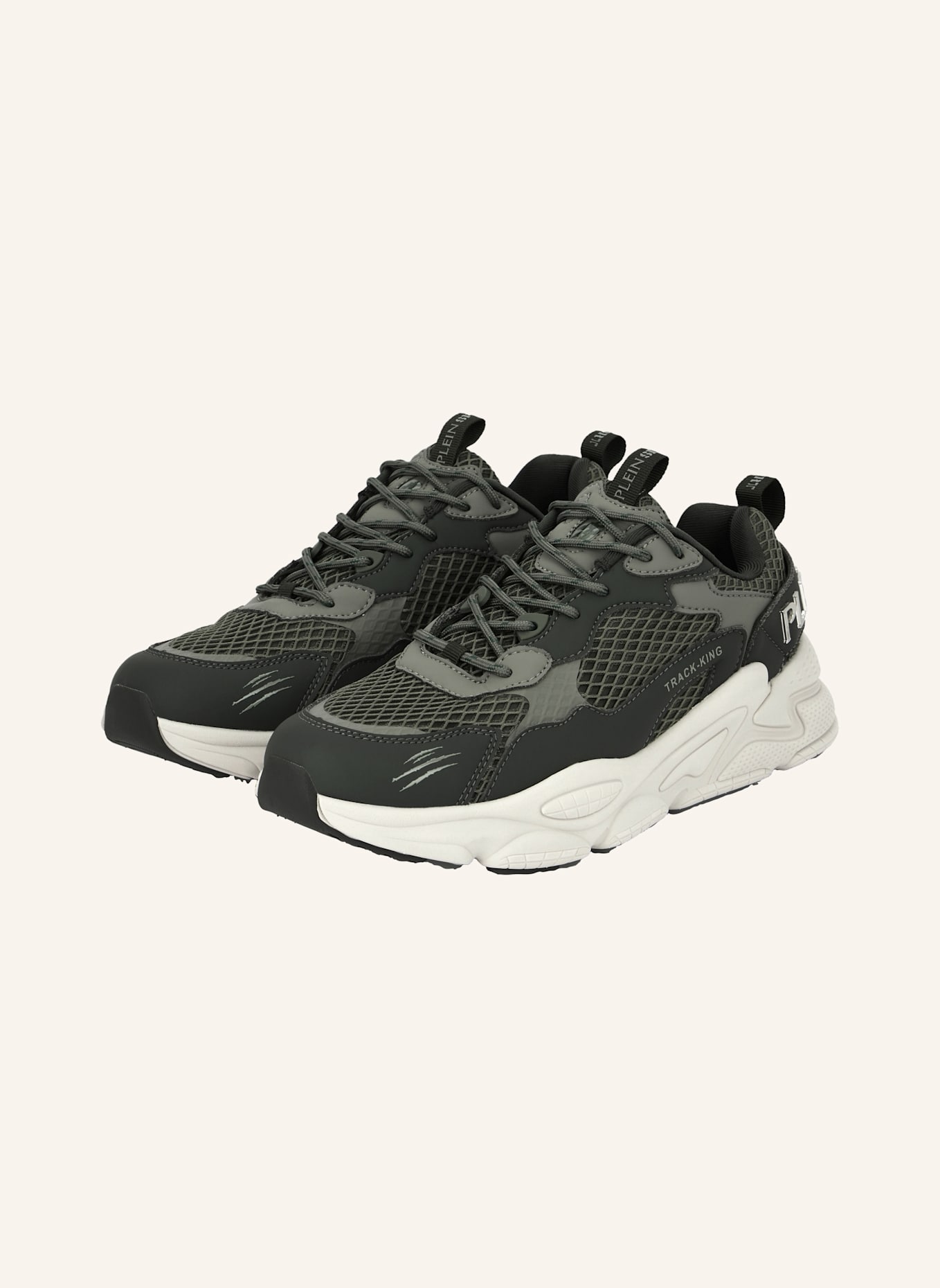 PLEIN SPORT Runner Sneaker TRACK KING: DUNKELGRÜN