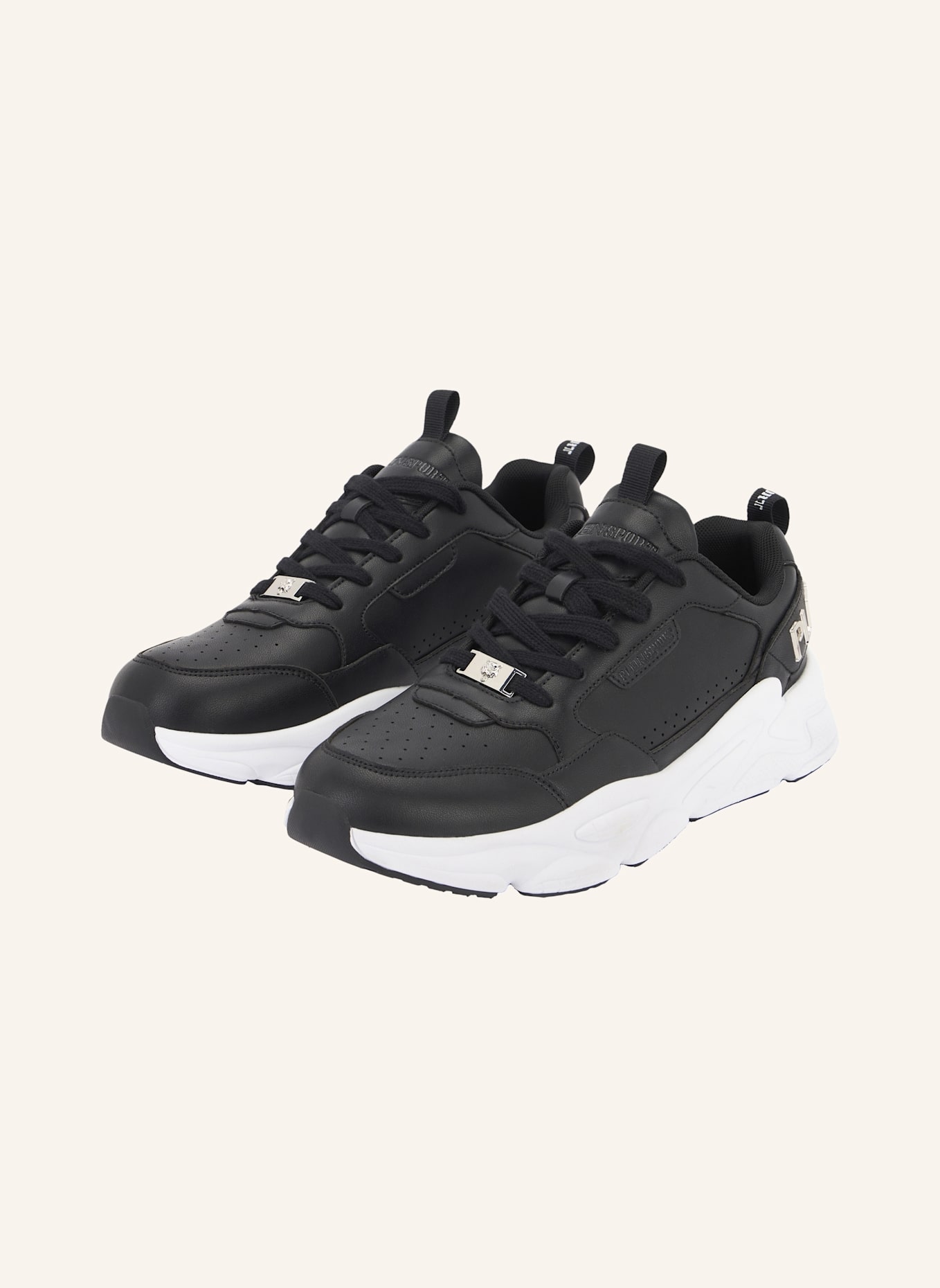 PLEIN SPORT Lo-Top Turnschuhe: SCHWARZ