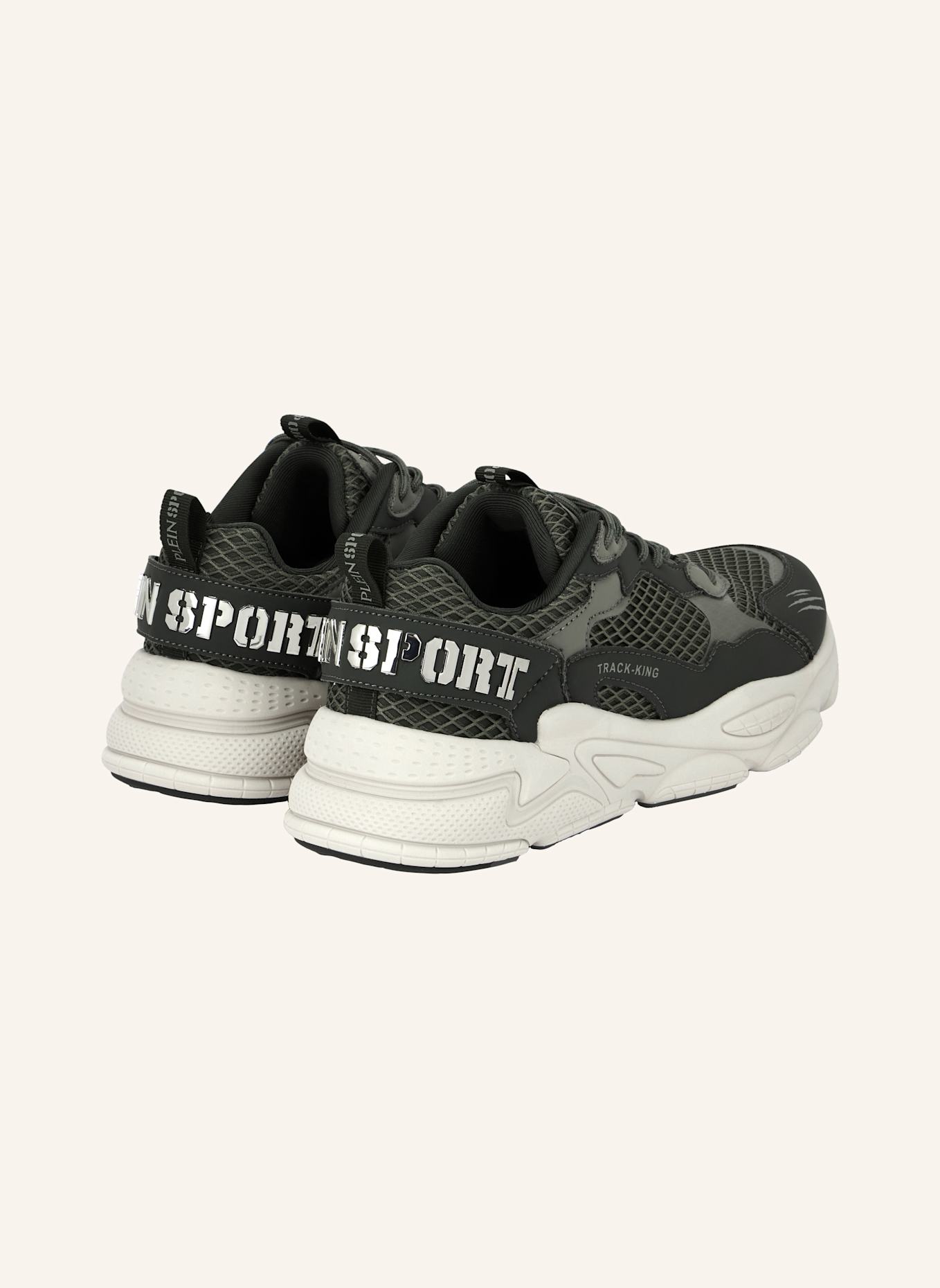 PLEIN SPORT Runner Sneaker TRACK KING: DUNKELGRÜN