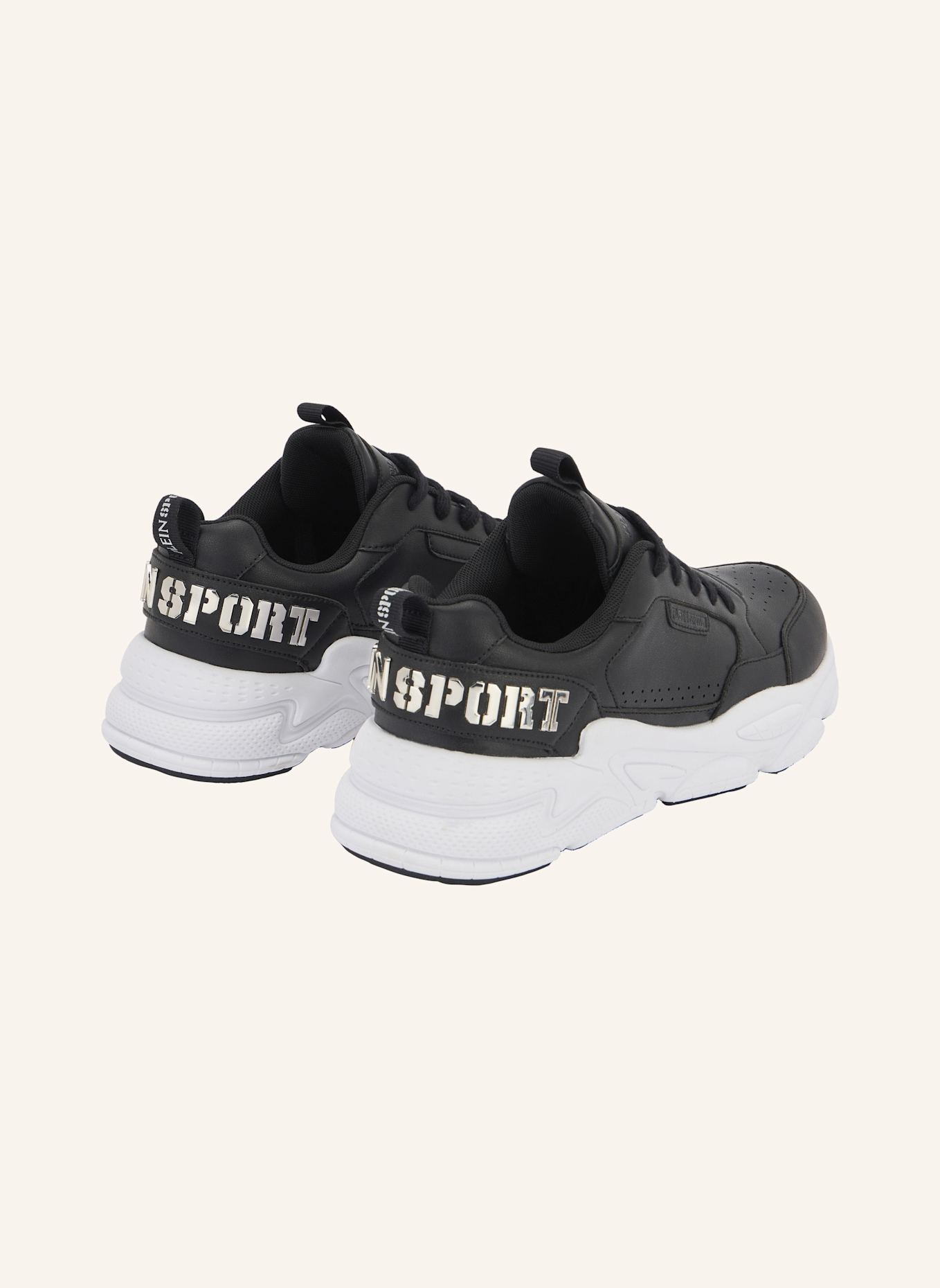 PLEIN SPORT Lo-Top Turnschuhe: SCHWARZ