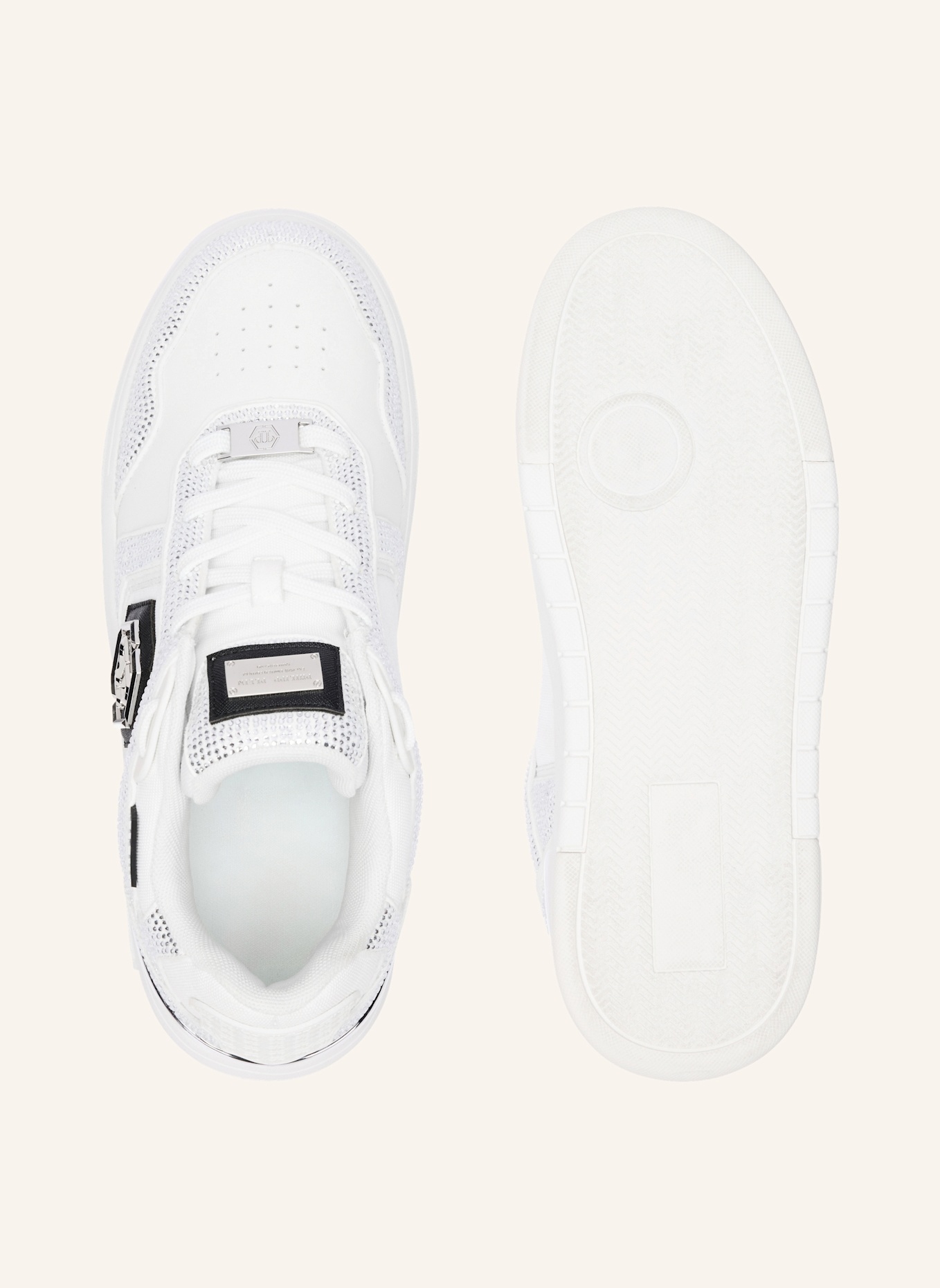 PHILIPP PLEIN Lo-Top Turnschuhe: WEISS