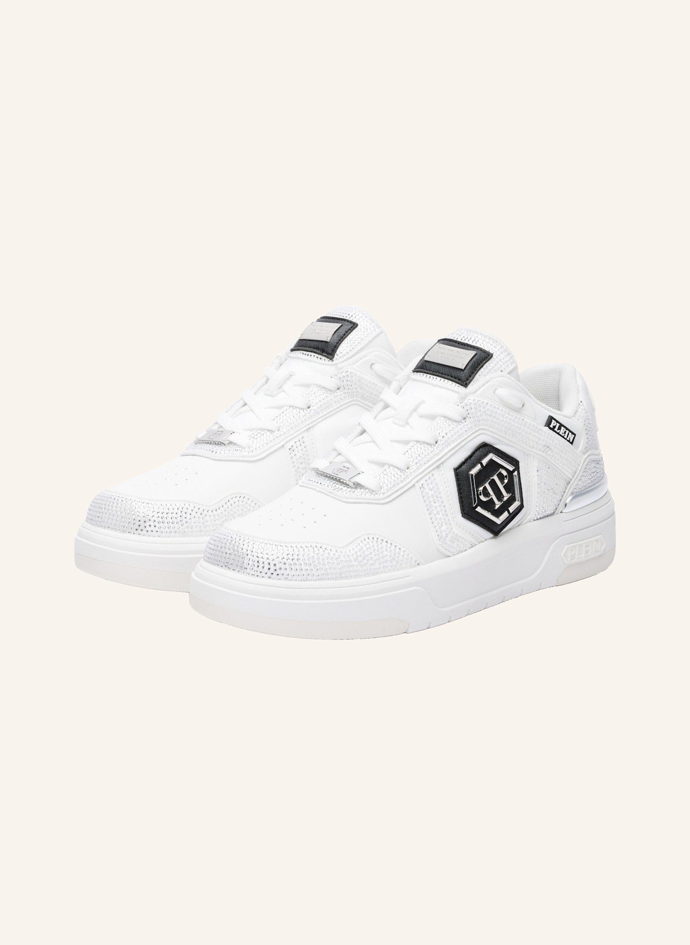PHILIPP PLEIN Lo-Top Turnschuhe: WEISS