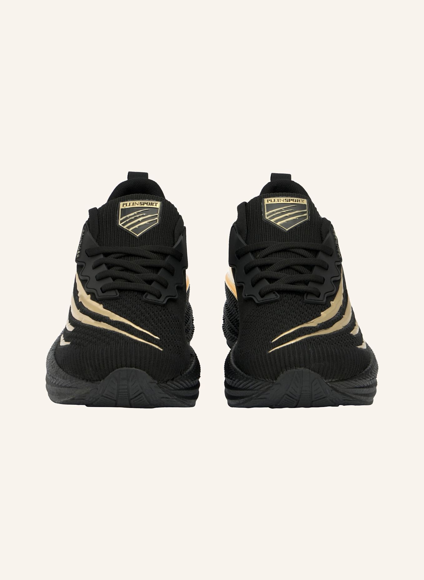 PLEIN SPORT Lo-Top Turnschuhe TIGER: SCHWARZ