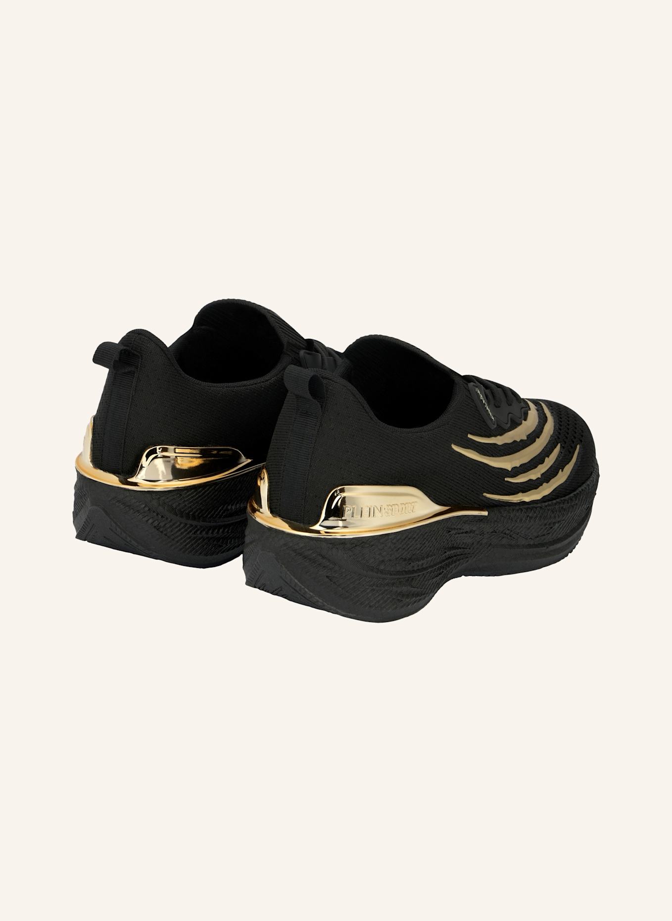 PLEIN SPORT Lo-Top Turnschuhe TIGER: SCHWARZ