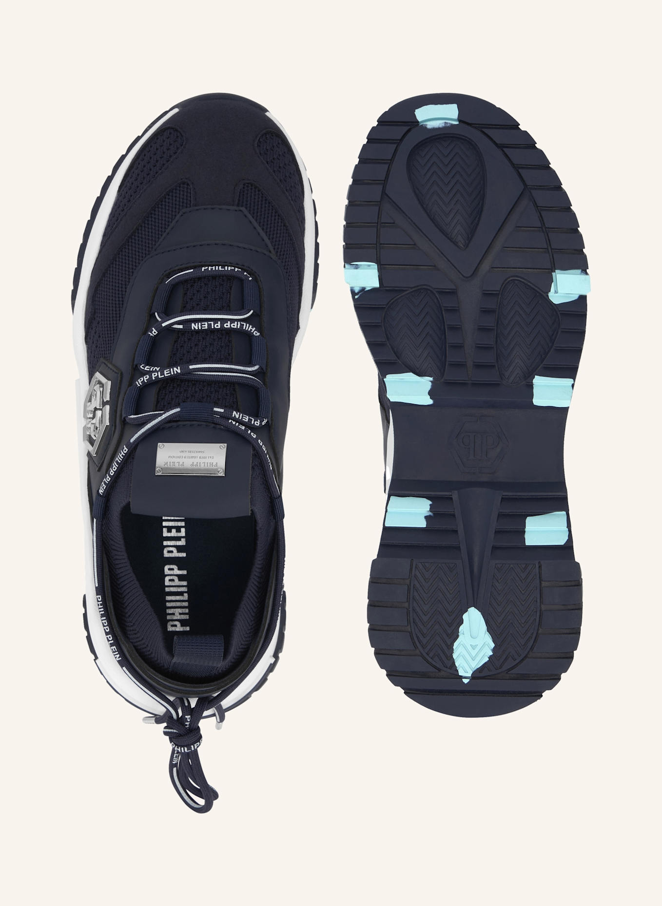 PHILIPP PLEIN Läufer PREDATOR: DUNKELBLAU