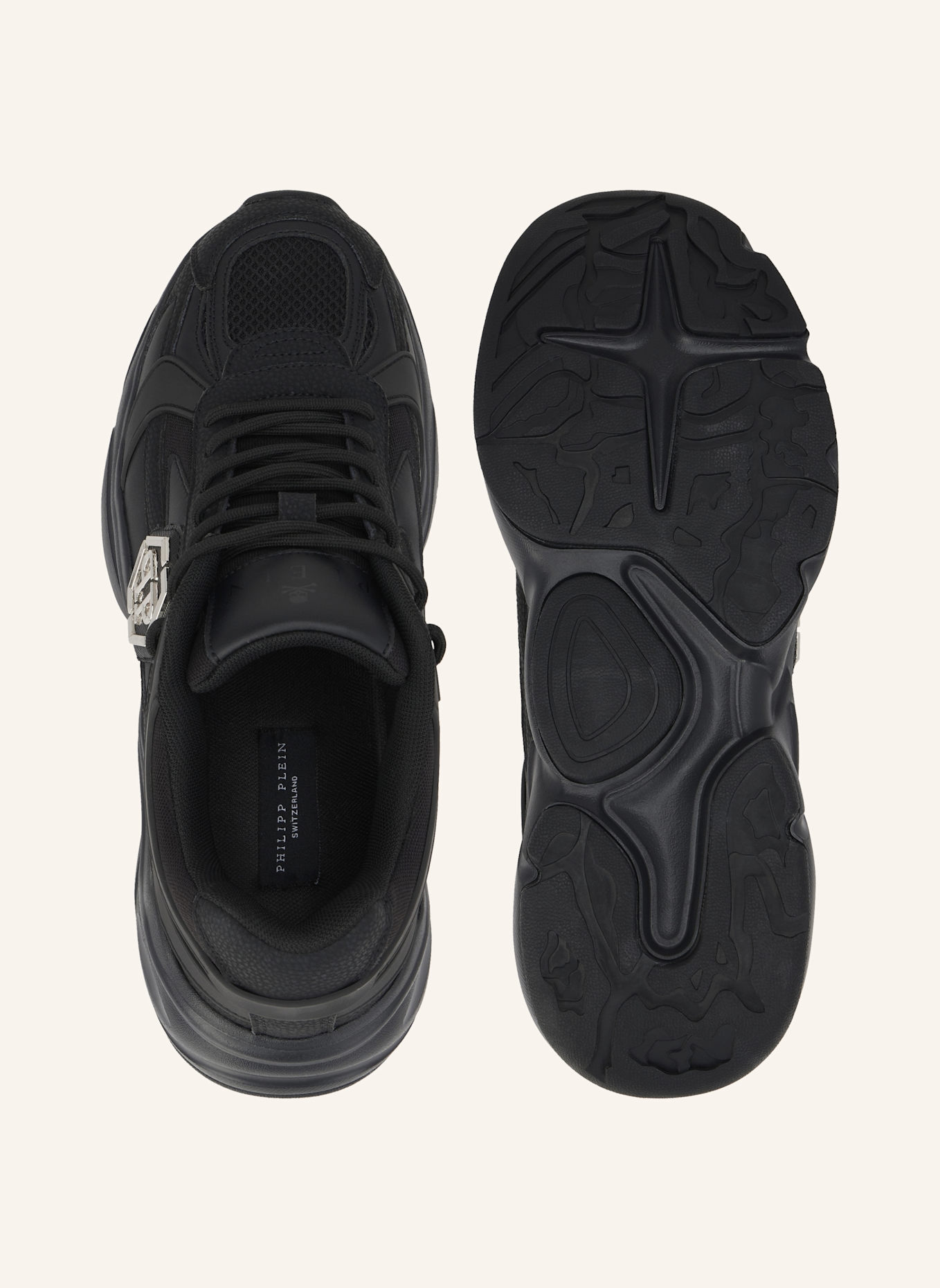 PHILIPP PLEIN Laufschuh: SCHWARZ