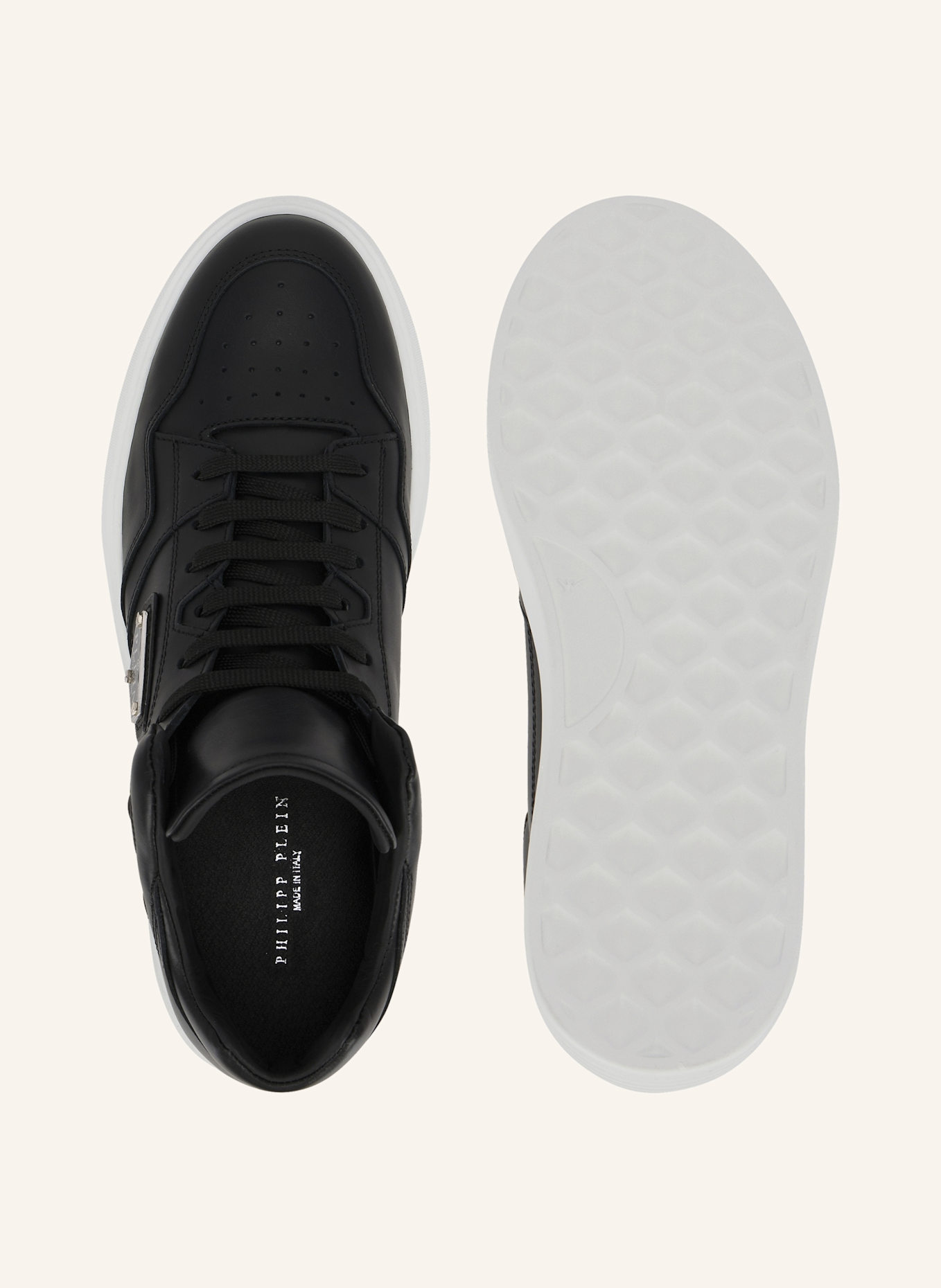 PHILIPP PLEIN Mid-Top Turnschuhe: SCHWARZ