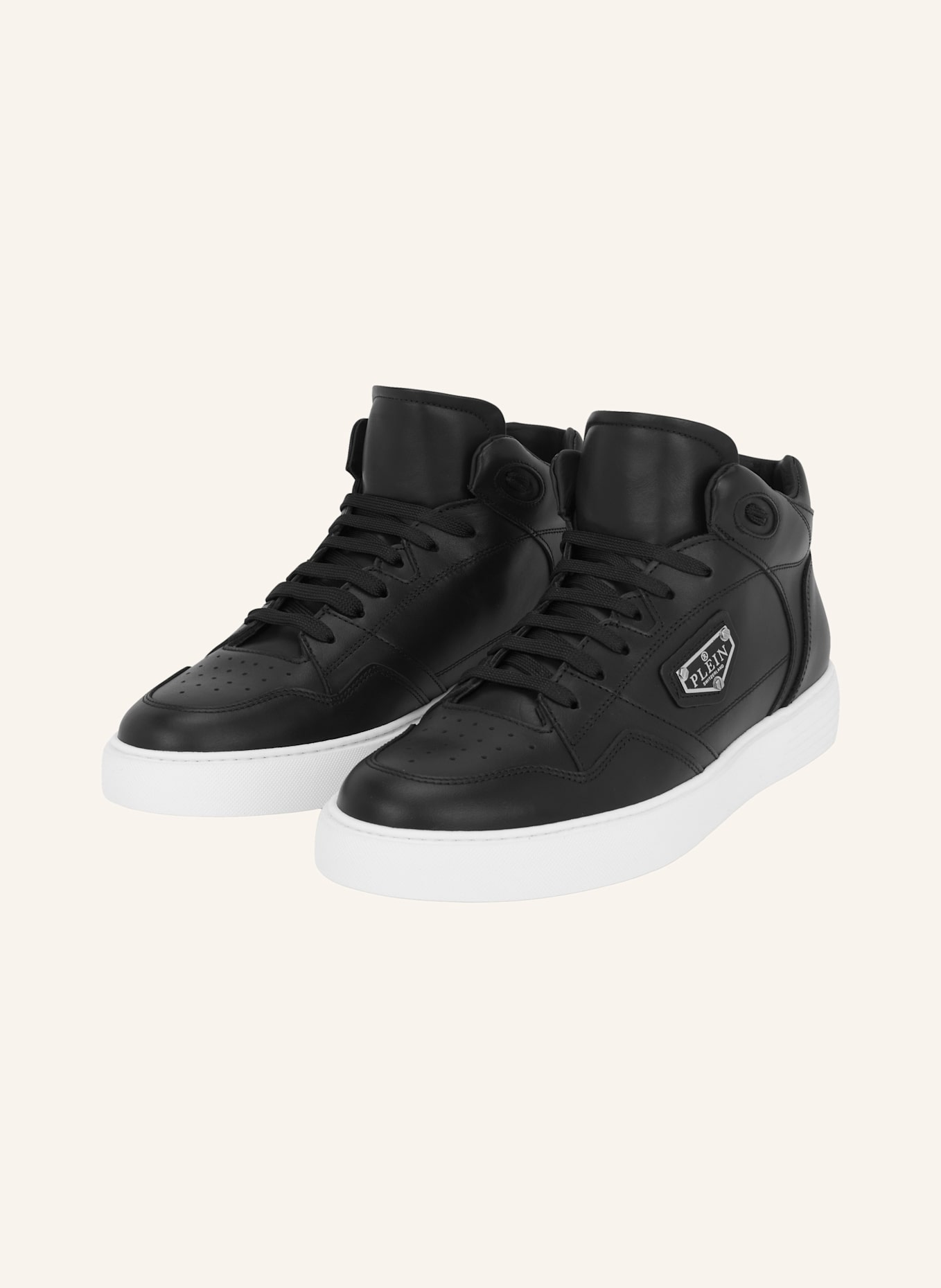 PHILIPP PLEIN Mid-Top Turnschuhe: SCHWARZ