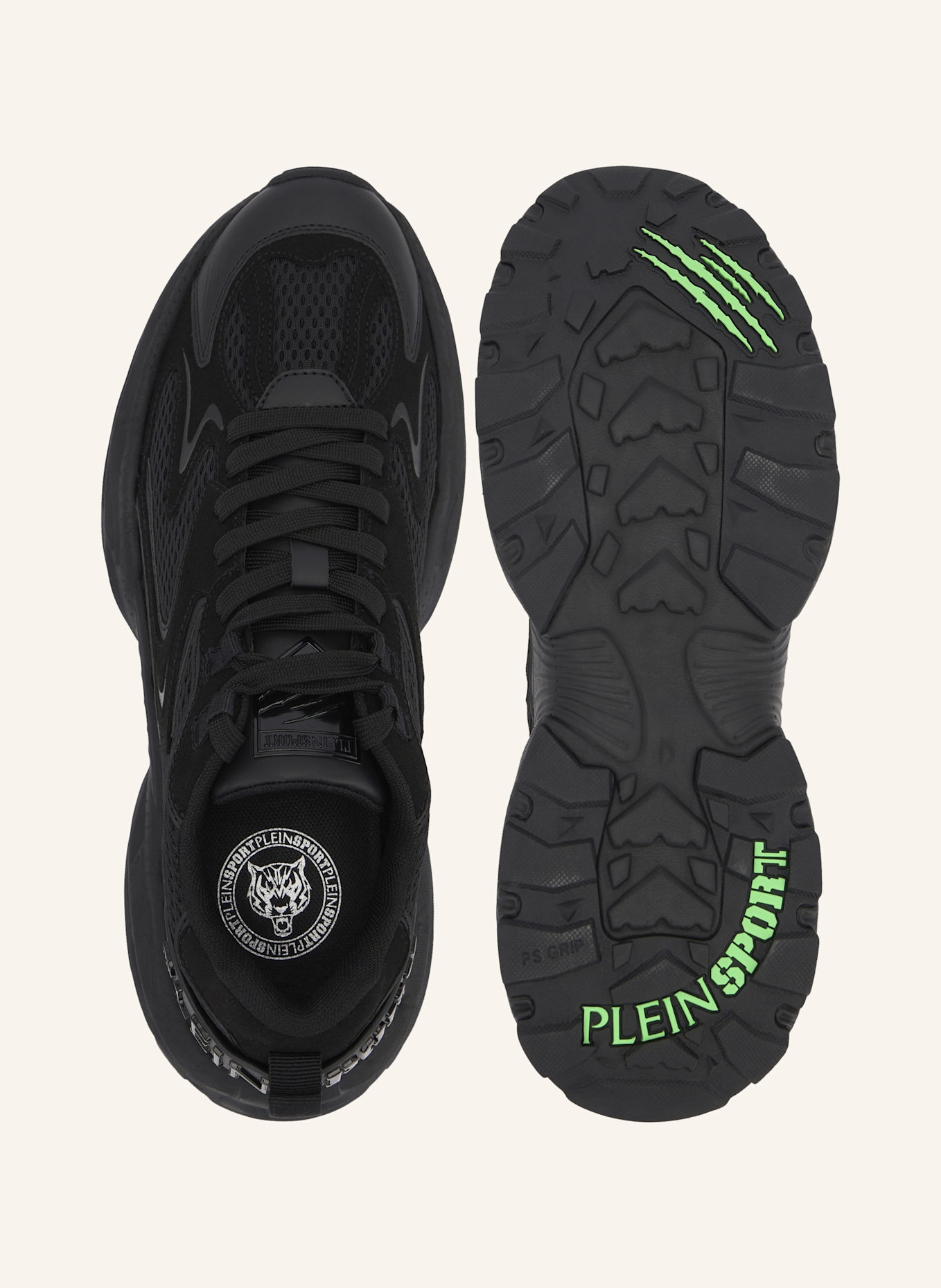 PLEIN SPORT Lo-Top Turnschuhe PULSE X: SCHWARZ
