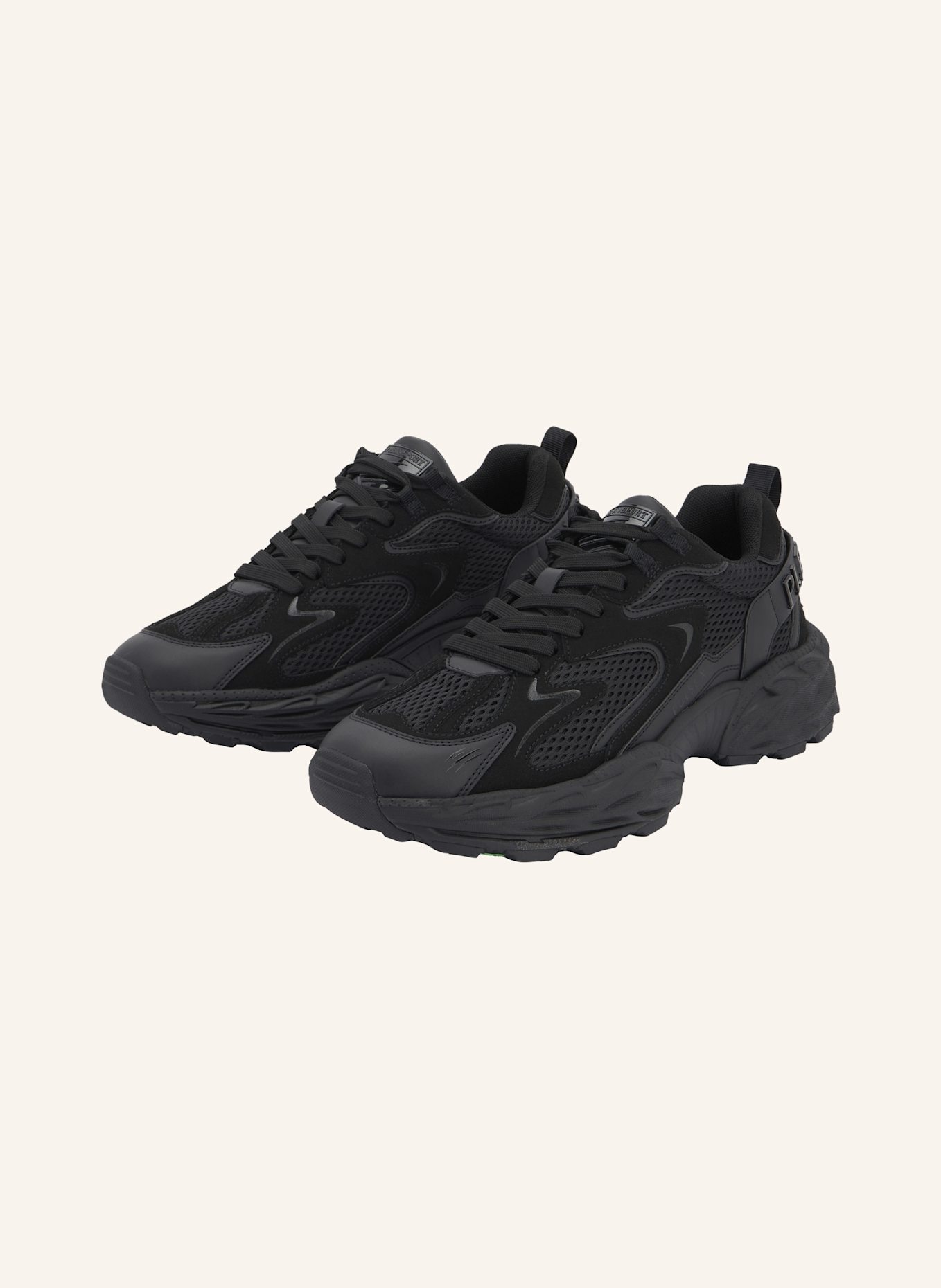 PLEIN SPORT Lo-Top Turnschuhe PULSE X: SCHWARZ