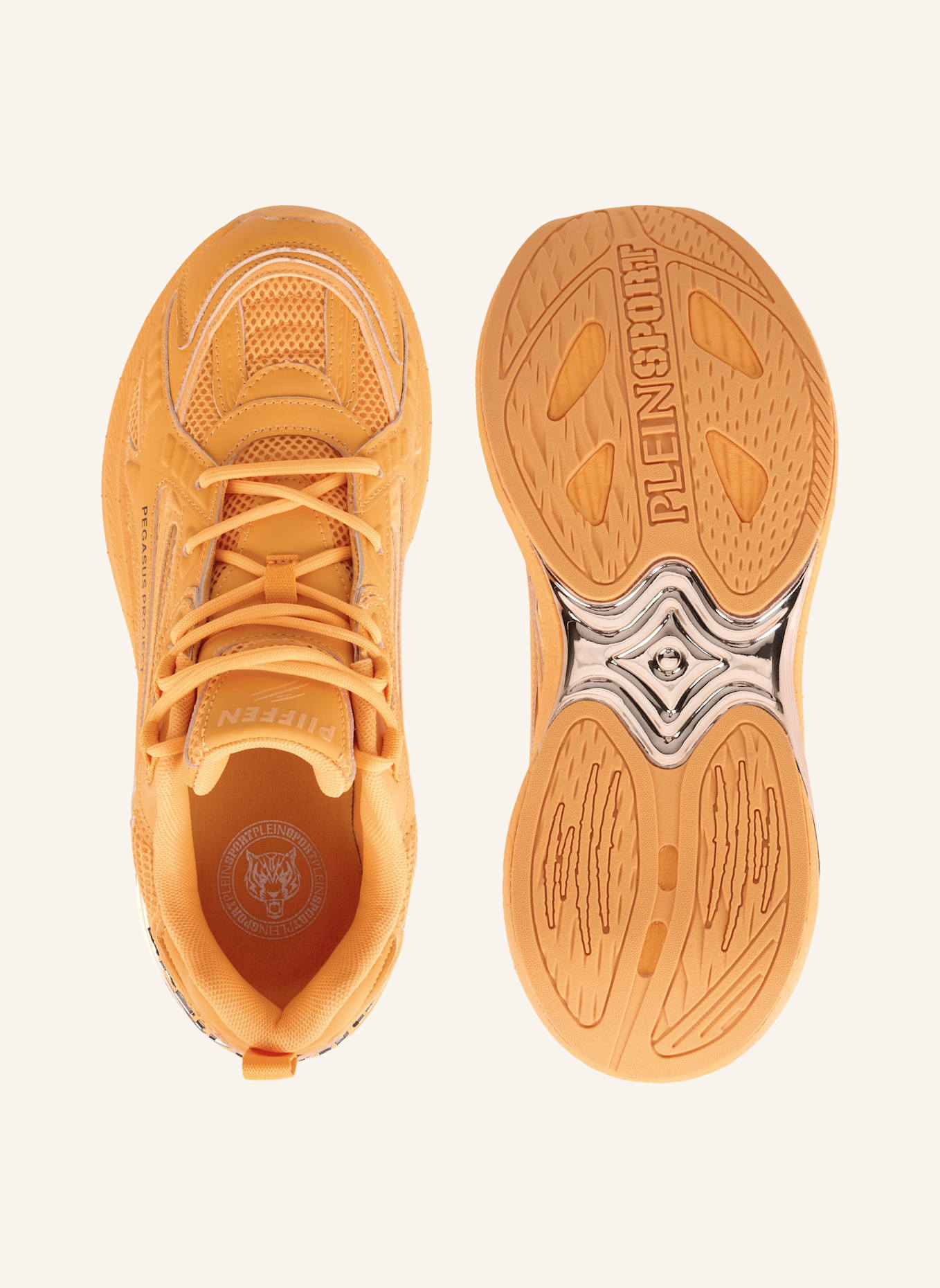 PLEIN SPORT Lo-Top Turnschuhe Pegasus: ORANGE