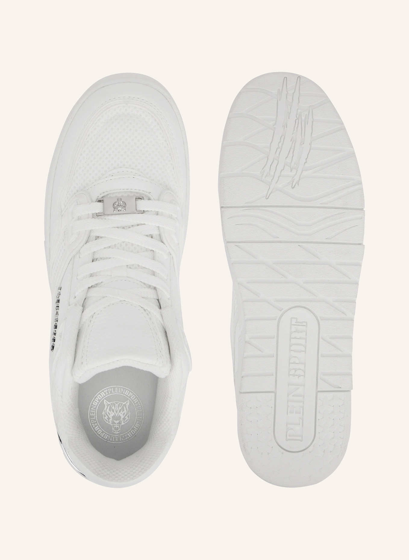 PLEIN SPORT Lo-Top Turnschuhe APOLLO: WEISS
