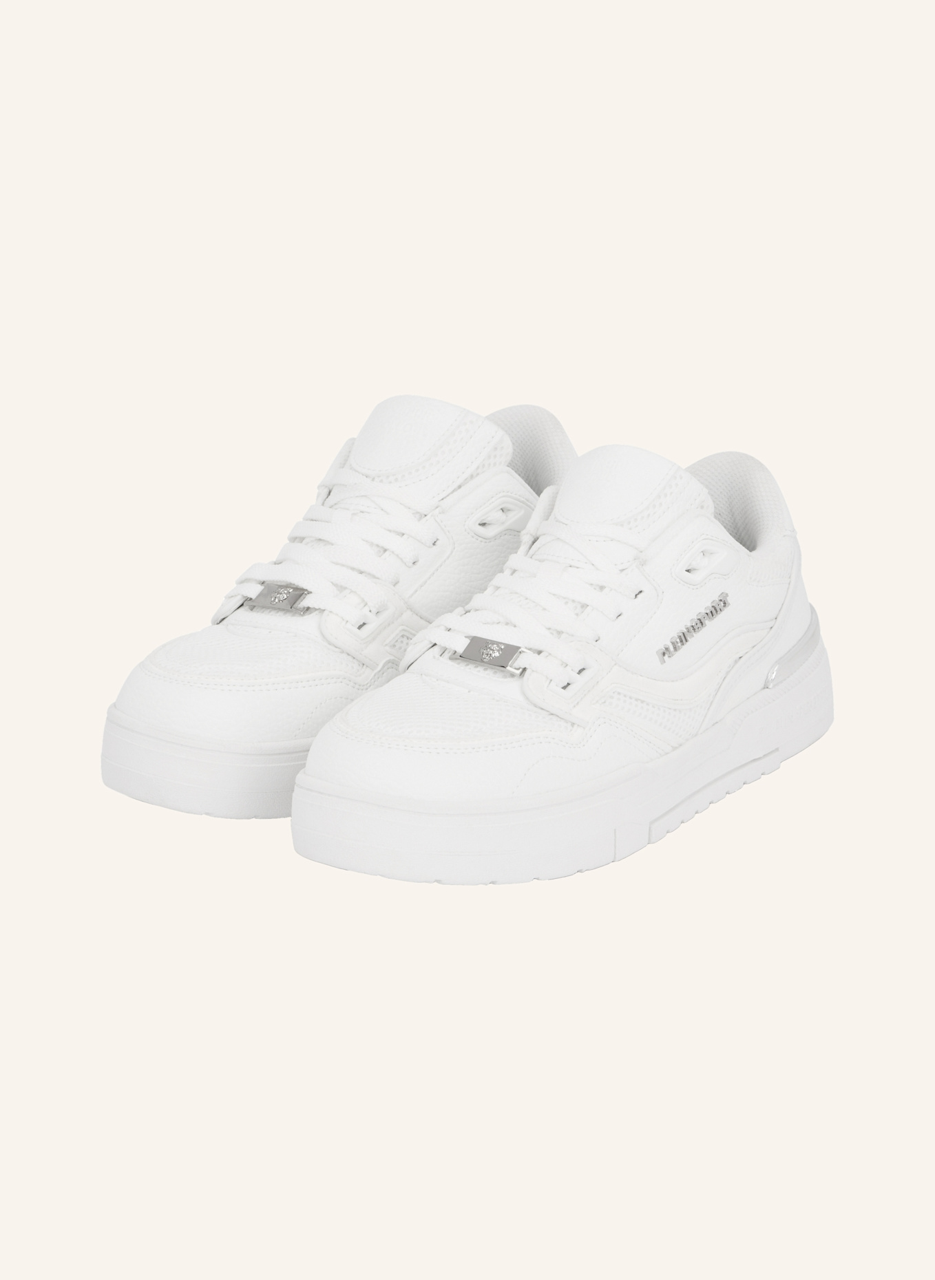 PLEIN SPORT Lo-Top Turnschuhe APOLLO: WEISS