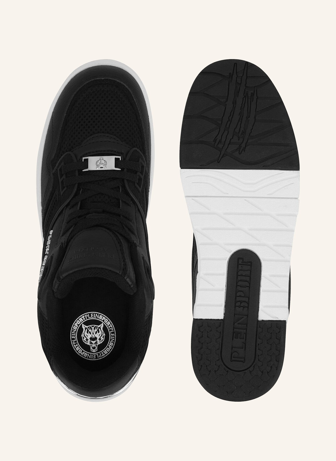 PLEIN SPORT Lo-Top Turnschuhe APOLLO: SCHWARZ