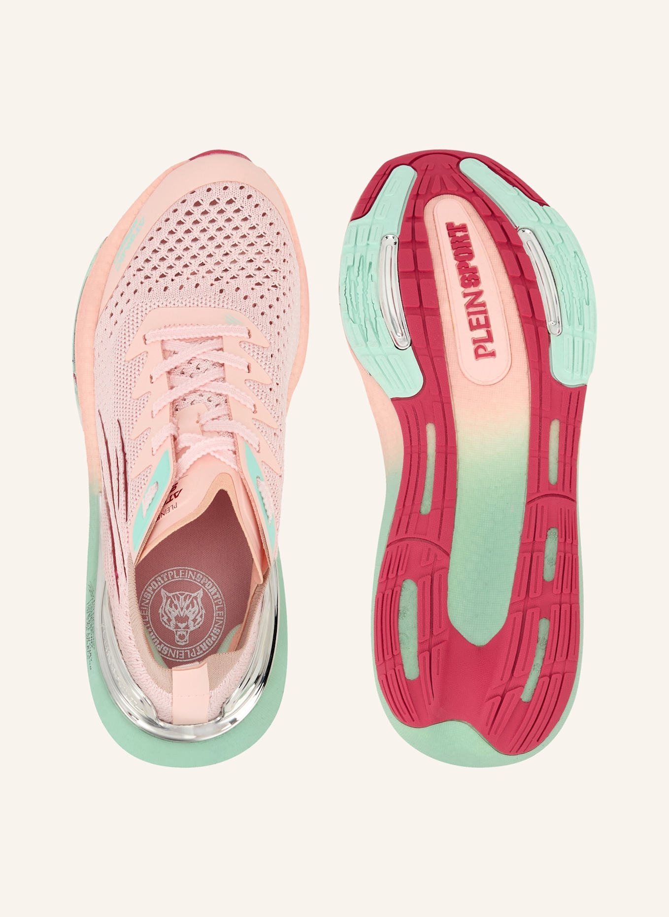 PLEIN SPORT Lo-Top Turnschuhe: ROSÉ