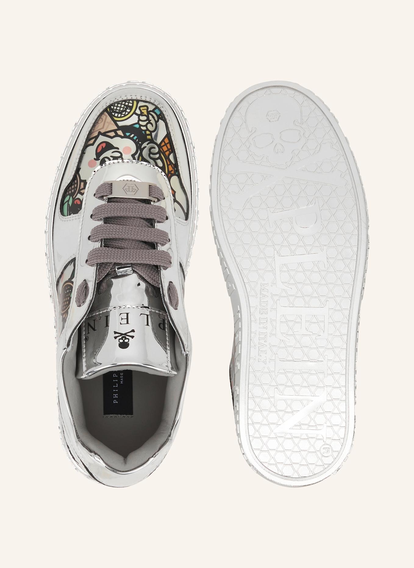 PHILIPP PLEIN PHILIPP PLEIN Mirror Leather Sneakers 3D Ice Cream: SILBER