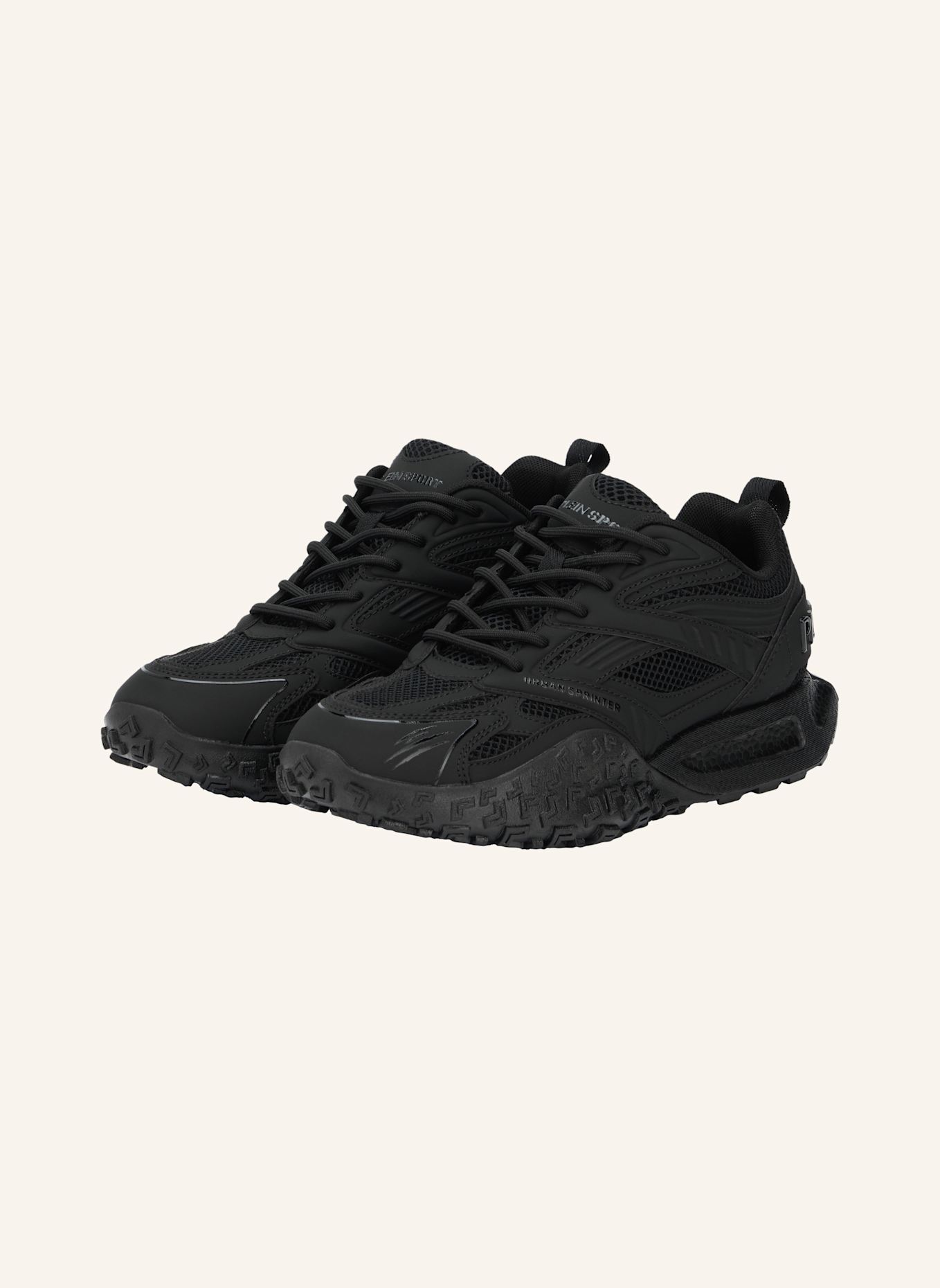 PLEIN SPORT Lo-Top Turnschuhe: SCHWARZ