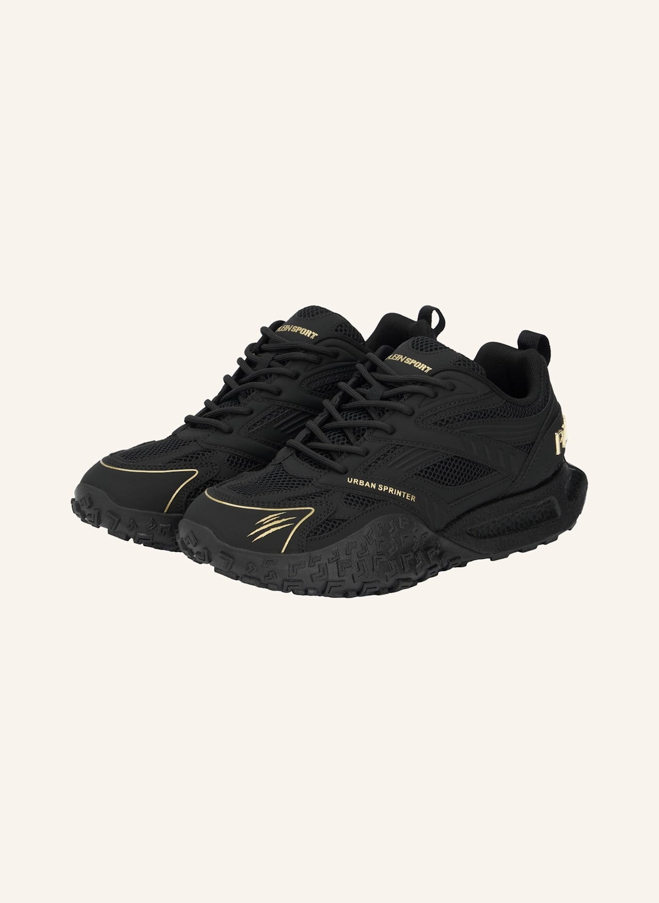 PLEIN SPORT Lo-Top Turnschuhe: SCHWARZ