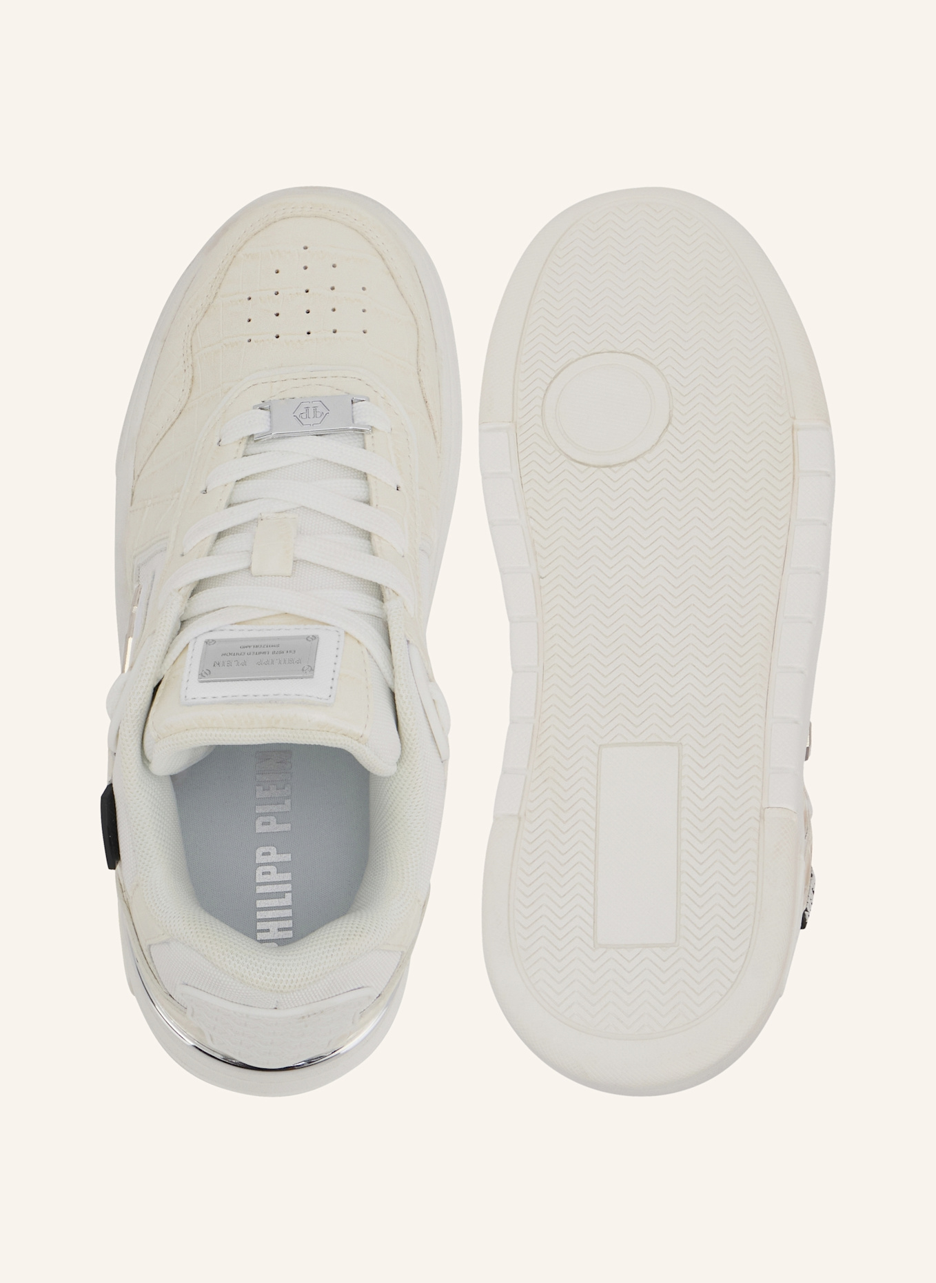 PHILIPP PLEIN Lo-Top Turnschuhe: WEISS